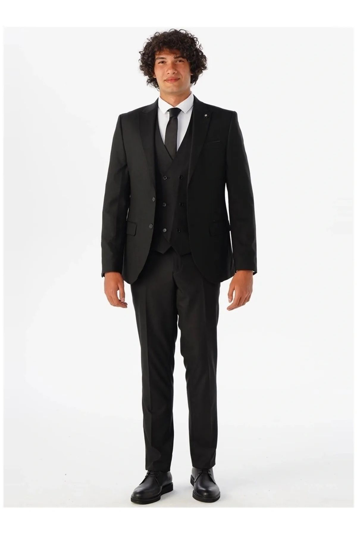 Süvari Yelekli Slim Fit Takim Elbise