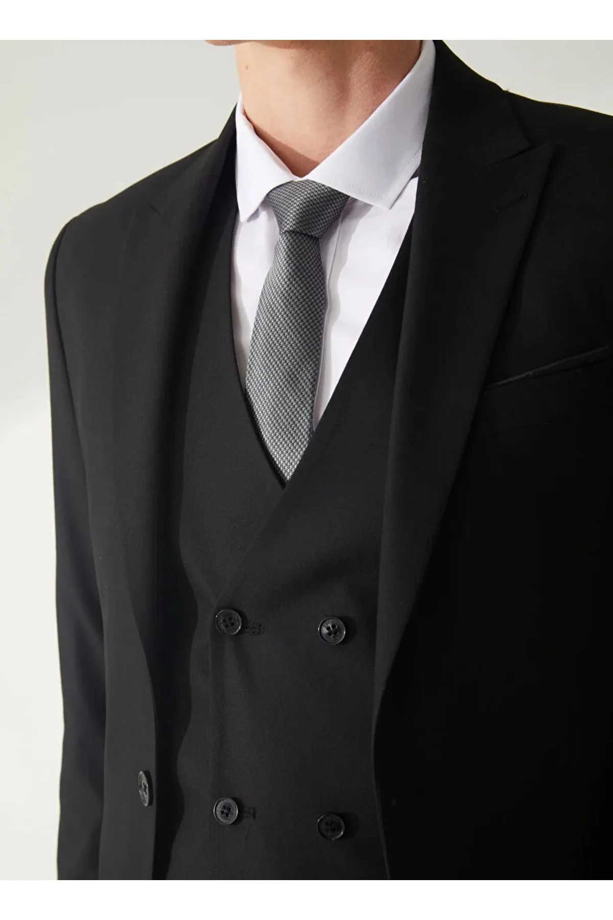 Yelekli Slim Fit Takım Elbise
