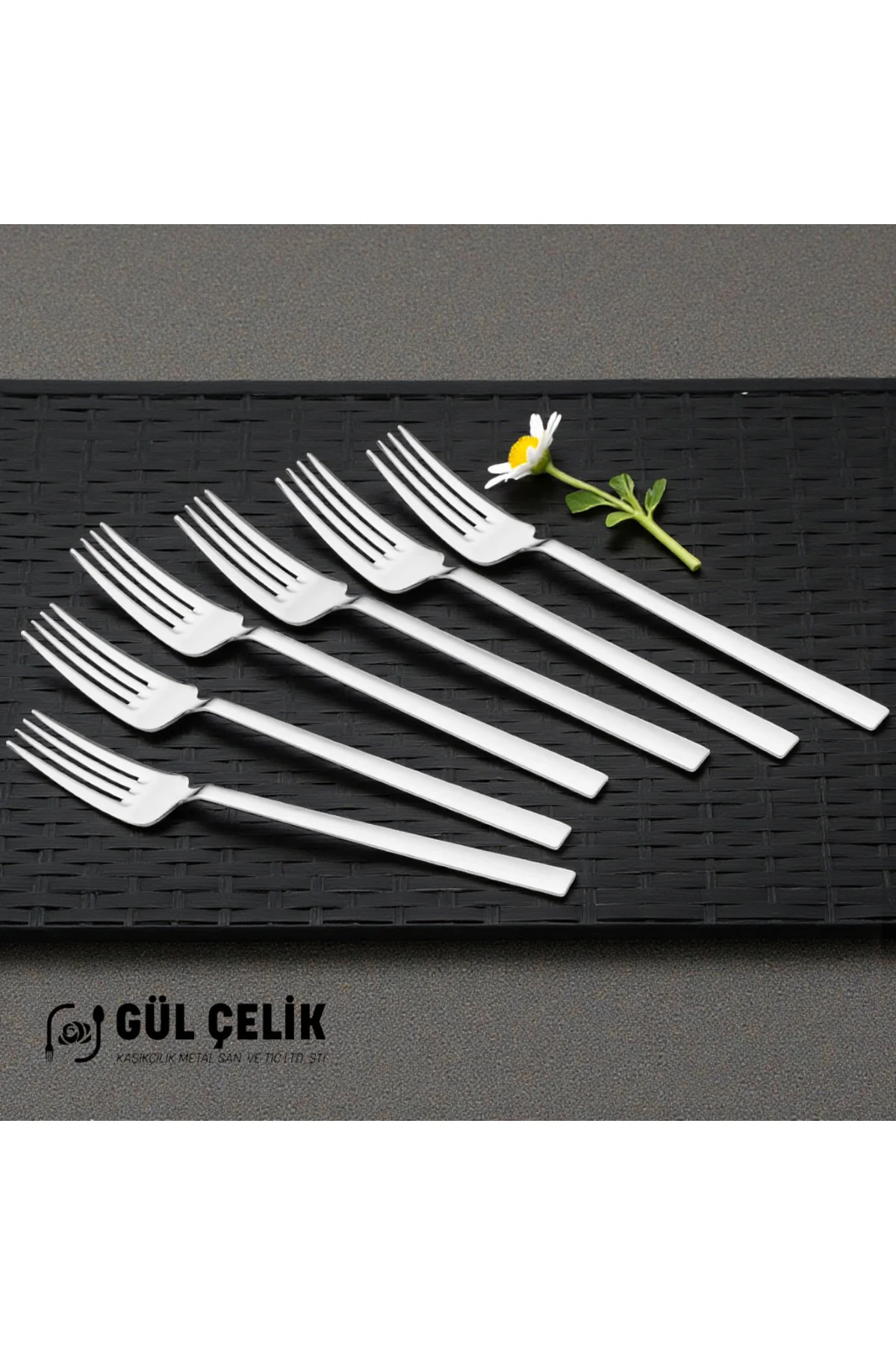 Yemek Çatalı 12 'li Düz Sade Model 18/0 Kalite