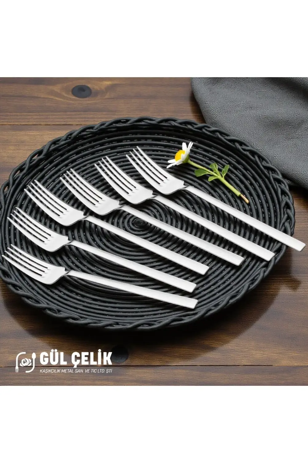 Yemek Çatalı 12 'li Düz Sade Model 18/0 Kalite