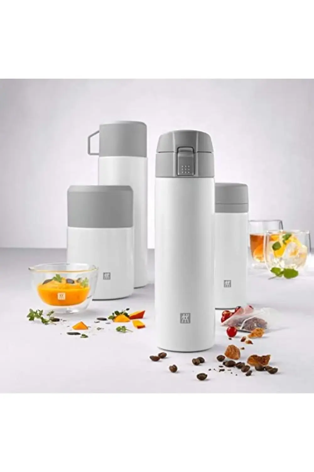 Yemek Kavanozu, Paslanmaz Çelik, Beyaz-Gri, 700 ml 1178227