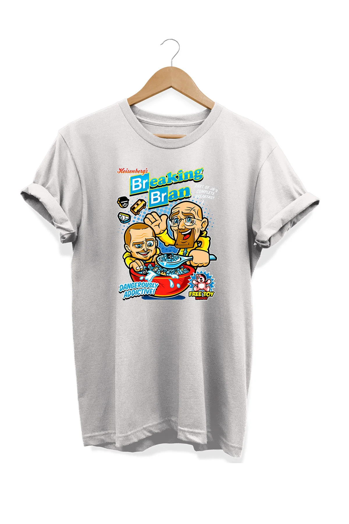 Yemek Serisi Breaking Bad Mısır Gevreği Baskılı %100 Pamuk Büyük 