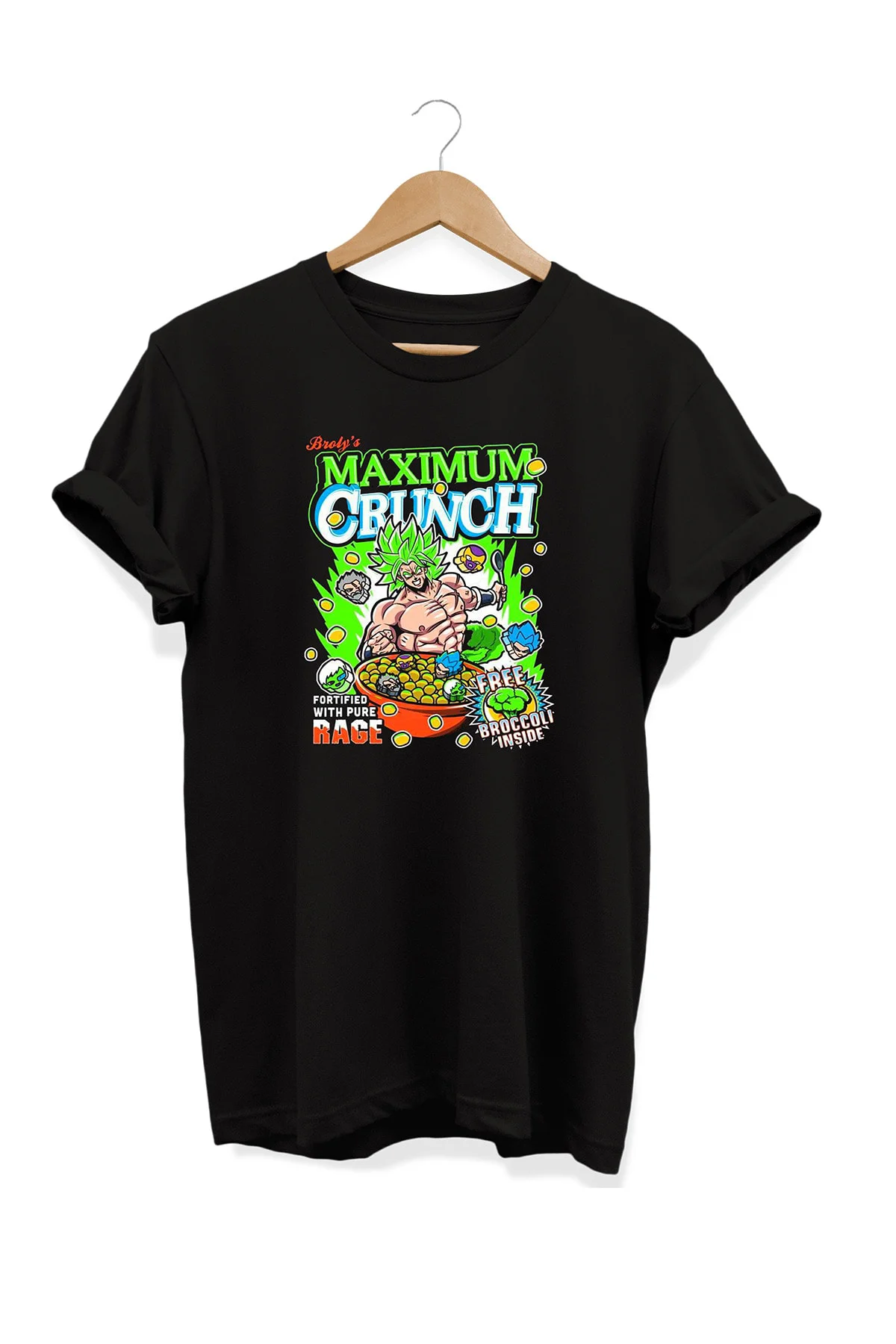 Yemek Serisi Dragonball Mısır Gevreği Baskılı %100 Pamuk Büyük Be