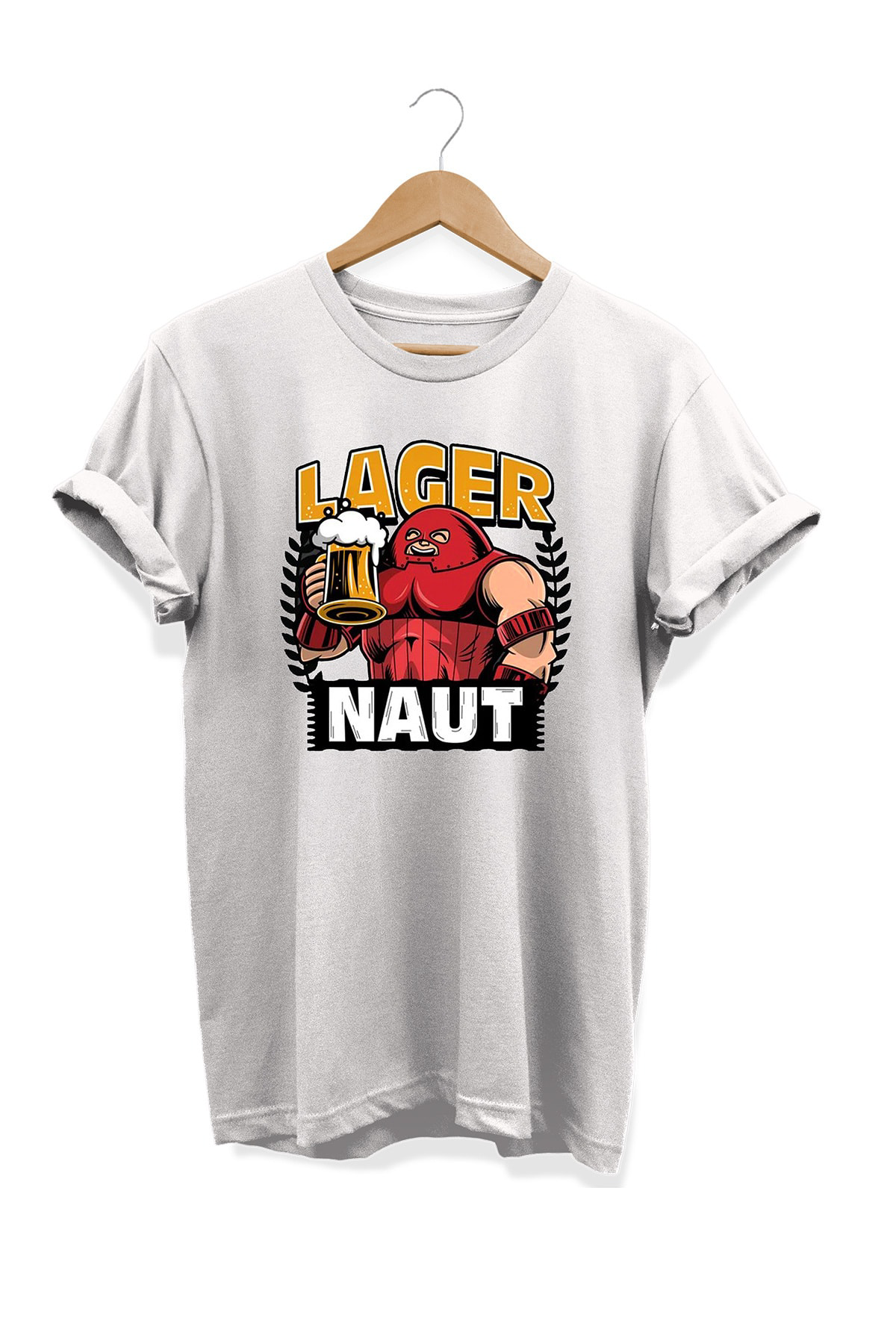 Remonz Yemek Serisi X Men Juggernaut Baskılı %100 Pamuk Büyük Beden Tişö