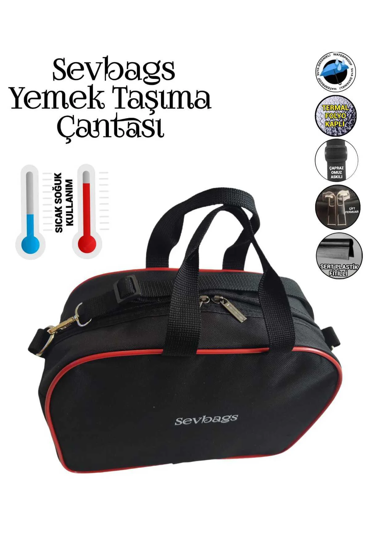 YEMEK TAŞIMA TERMAL TERMOS ÇANTASI