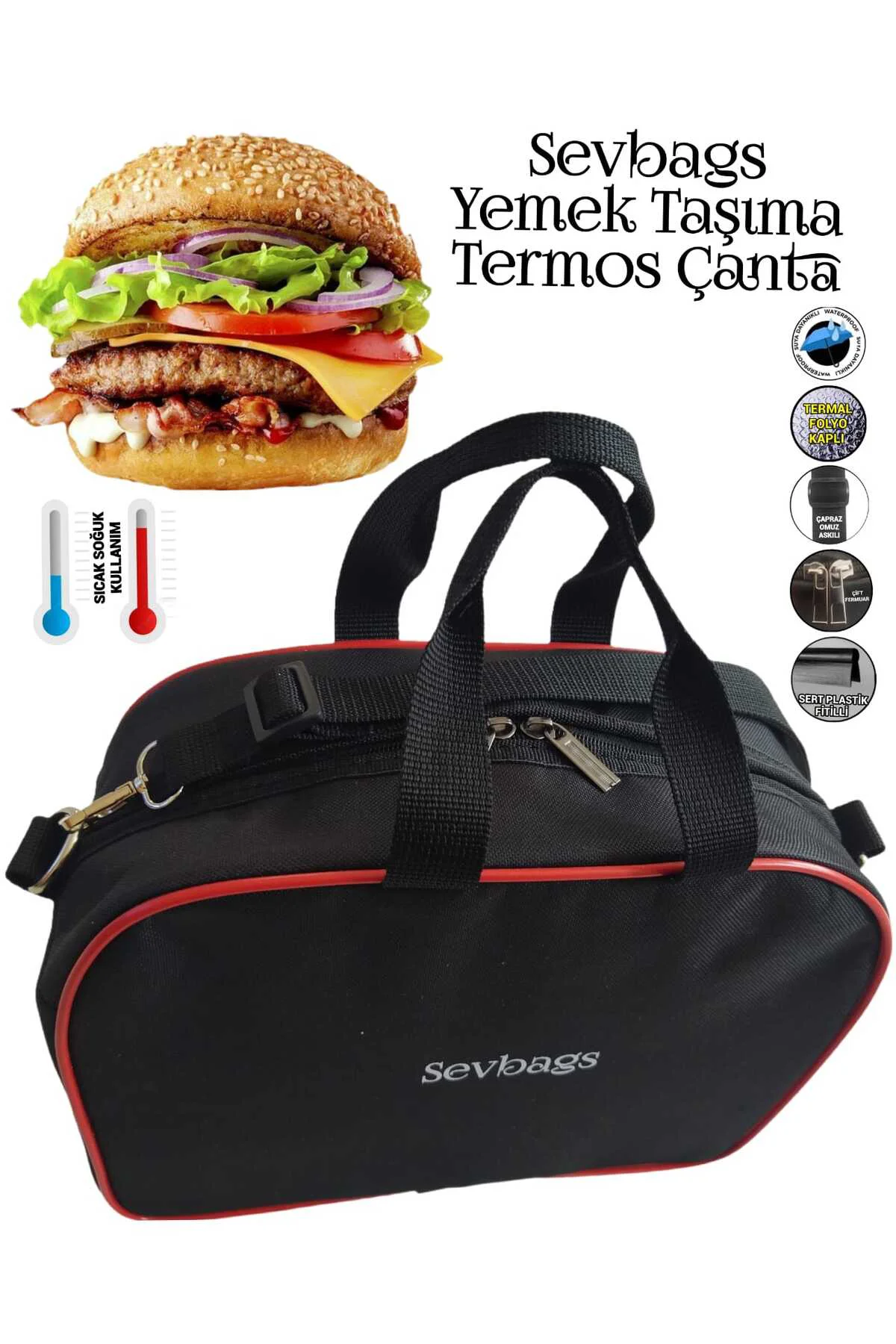 YEMEK TAŞIMA TERMAL TERMOS ÇANTASI