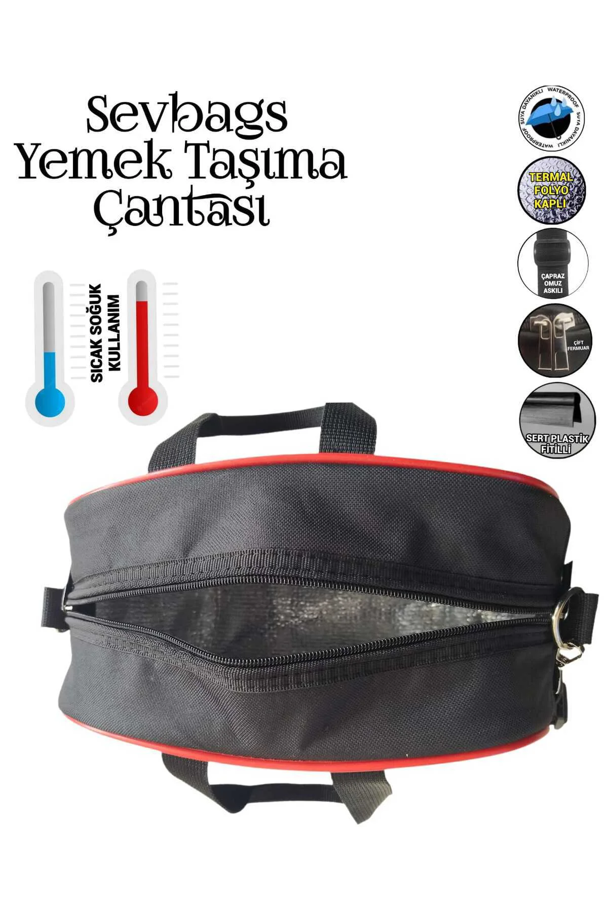 YEMEK TAŞIMA TERMAL TERMOS ÇANTASI