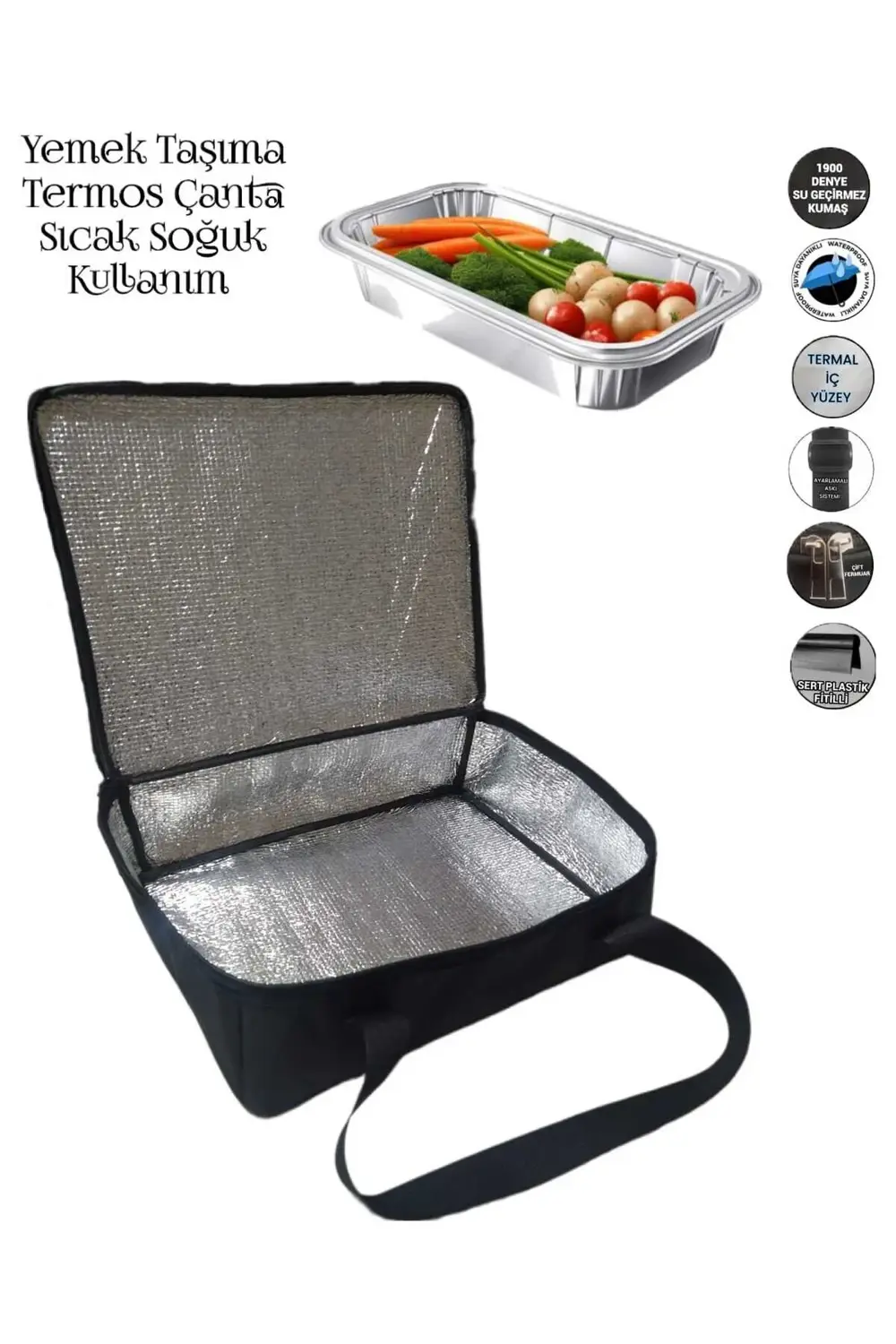 YEMEK TAŞIMA TERMAL TERMOS ÇANTASI