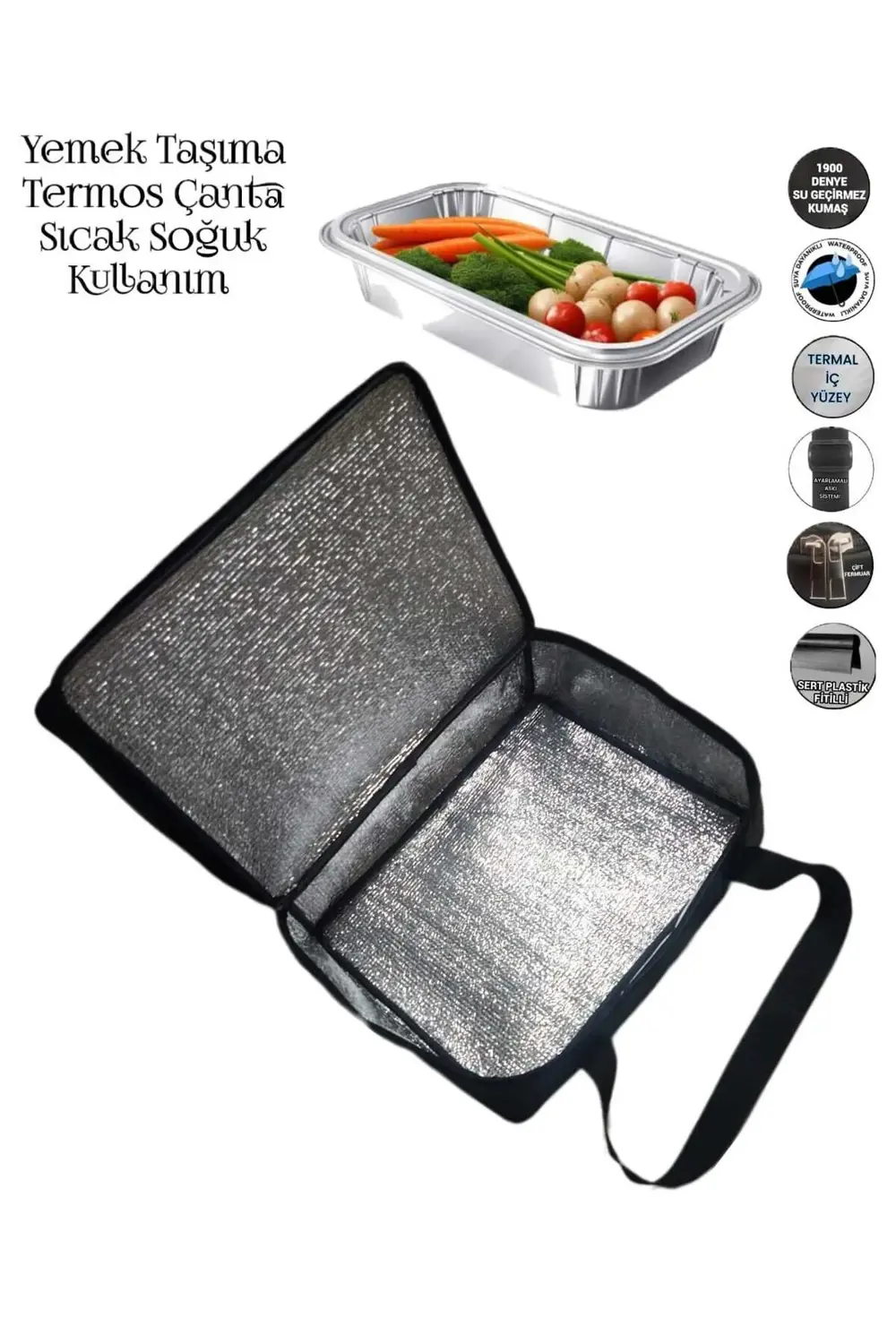 YEMEK TAŞIMA TERMAL TERMOS ÇANTASI