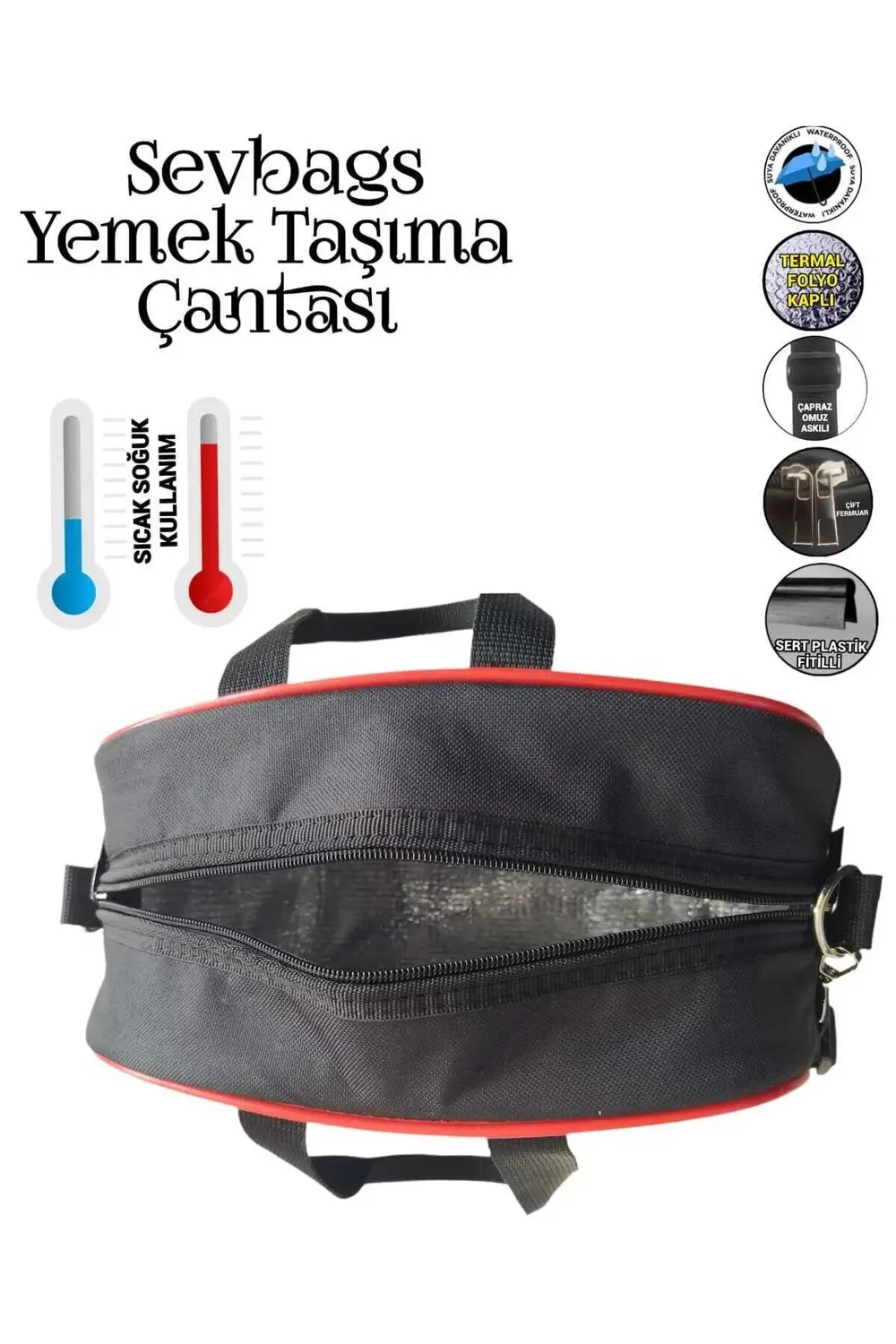 YEMEK TAŞIMA TERMAL TERMOS ÇANTASI