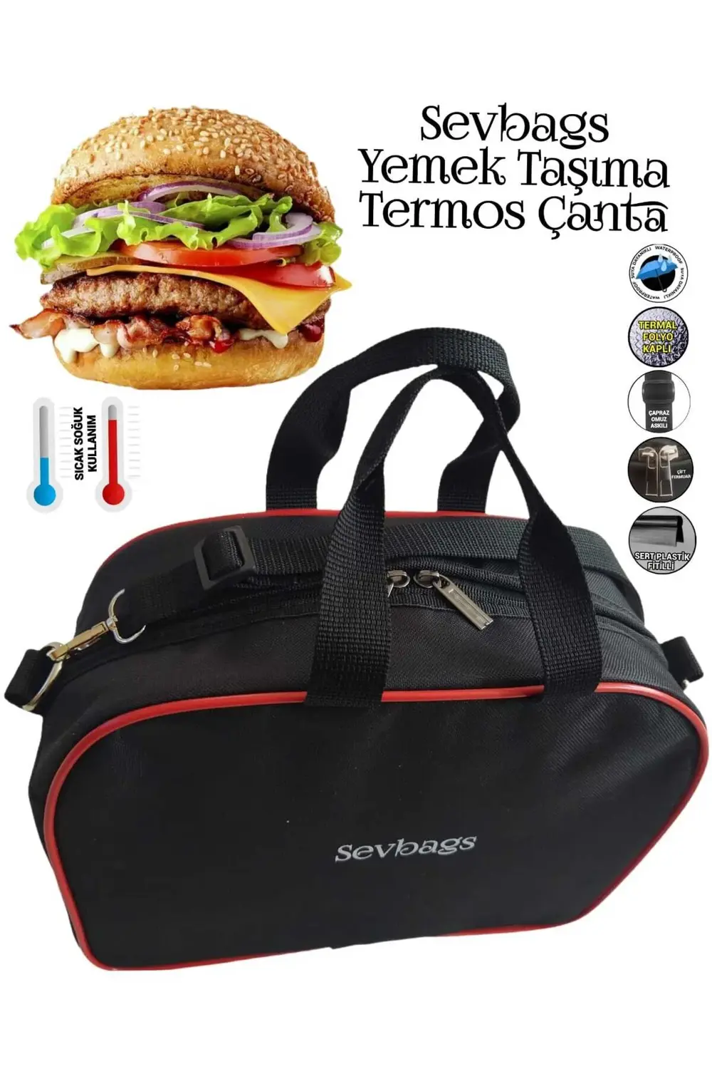 YEMEK TAŞIMA TERMAL TERMOS ÇANTASI