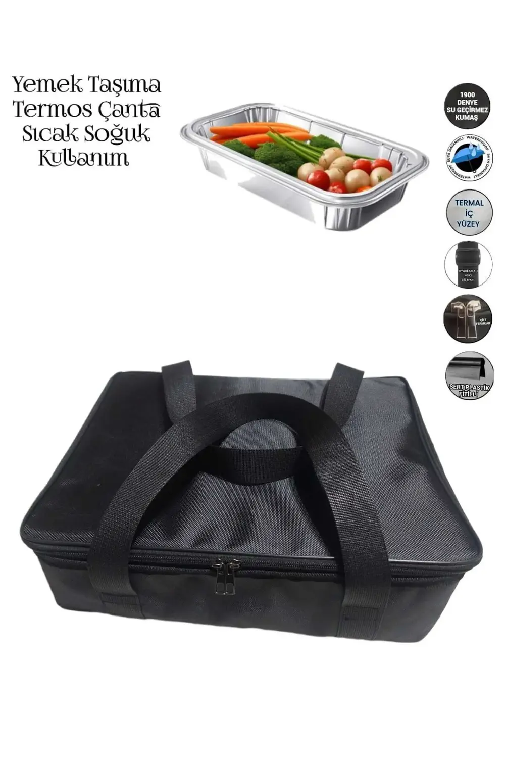 YEMEK TAŞIMA TERMAL TERMOS ÇANTASI