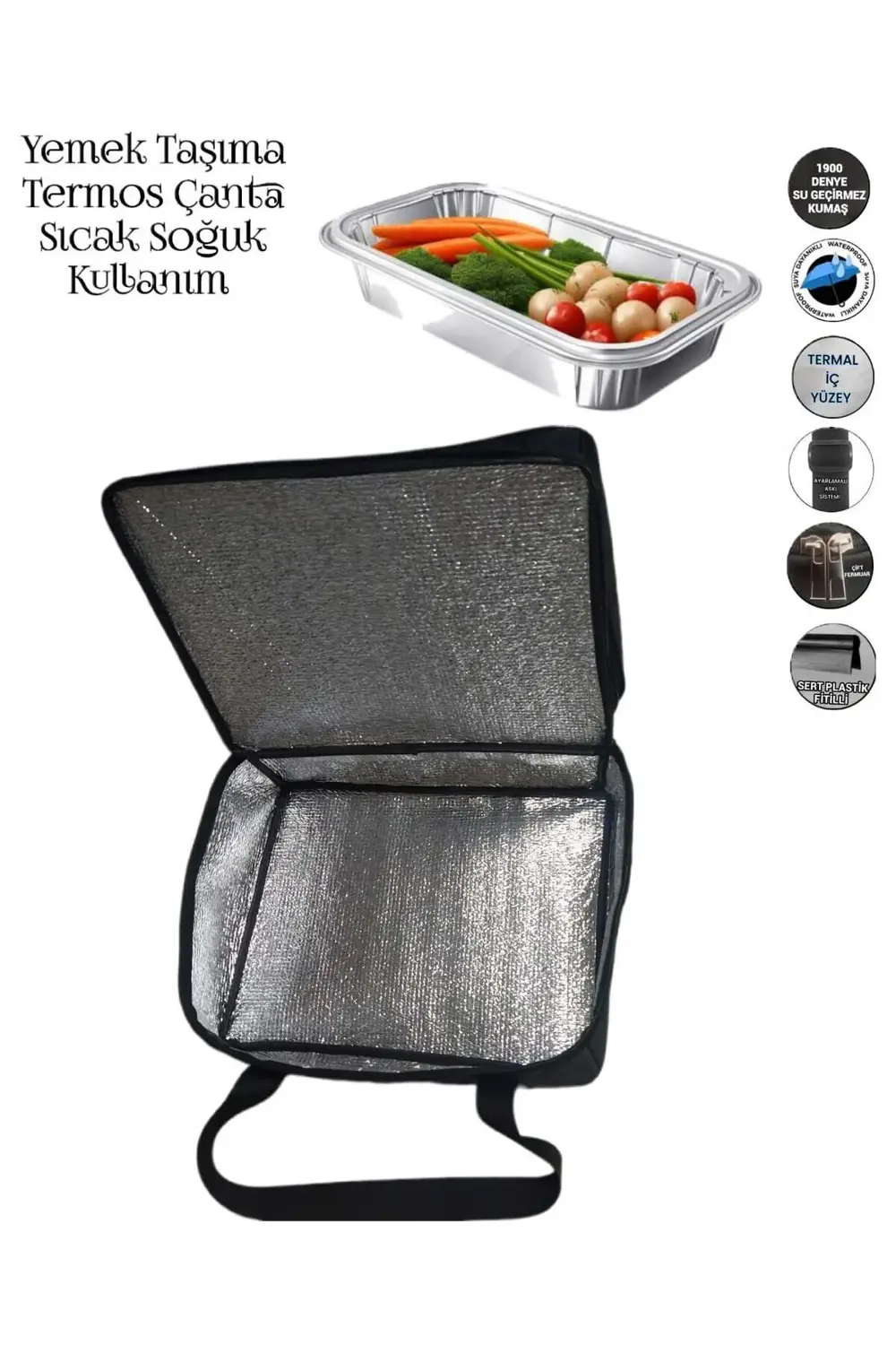 YEMEK TAŞIMA TERMAL TERMOS ÇANTASI