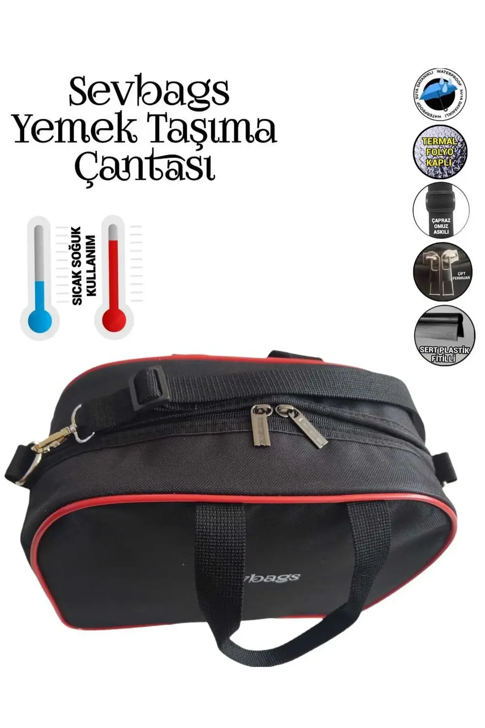 YEMEK TAŞIMA TERMAL TERMOS ÇANTASI