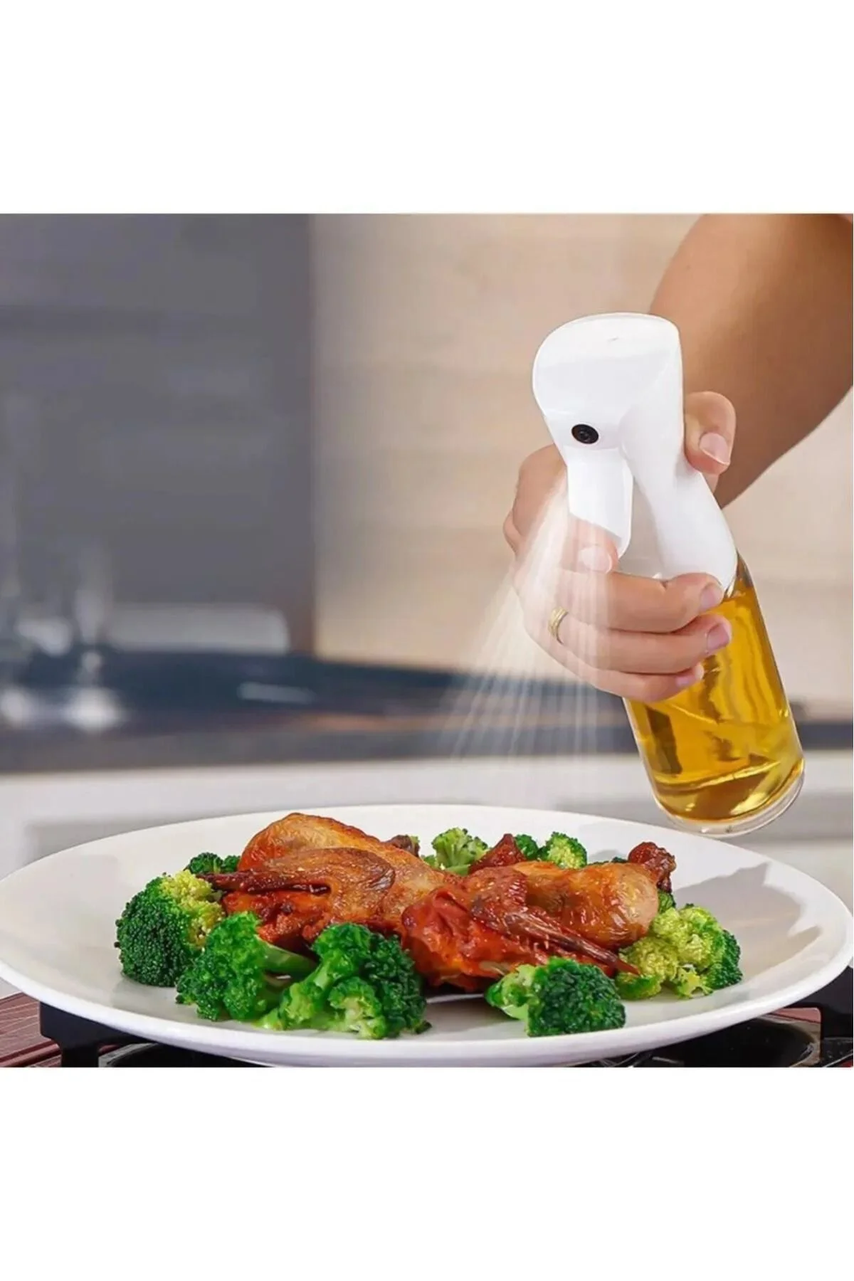 Yemeklik Yağ Spreyi Airfryer Yağdanlık Zeytinyağı Ve Limon Yağı S