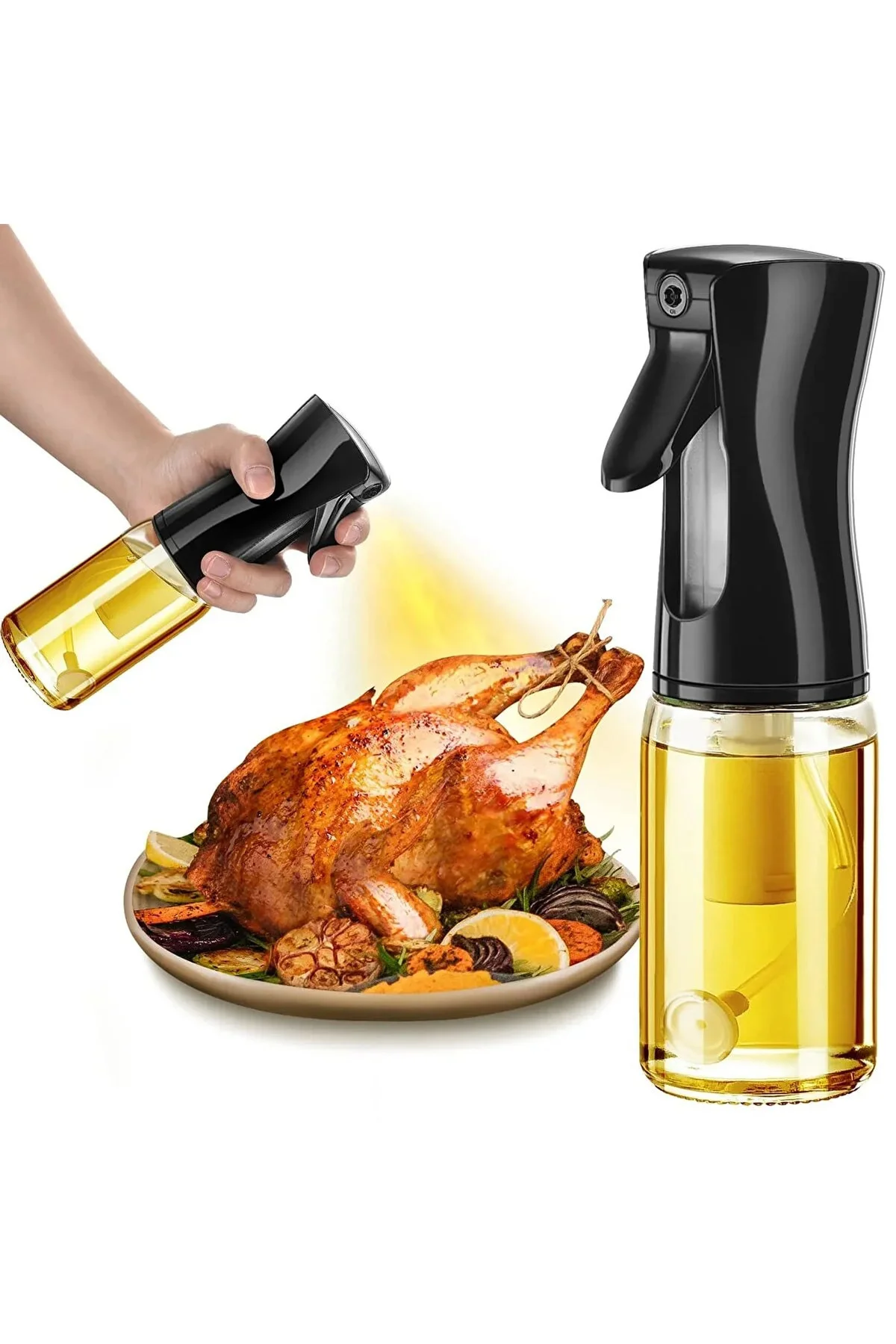 Yemeklik Yağ Spreyi Airfryer Yağdanlık Zeytinyağı Ve Limon Yağı S