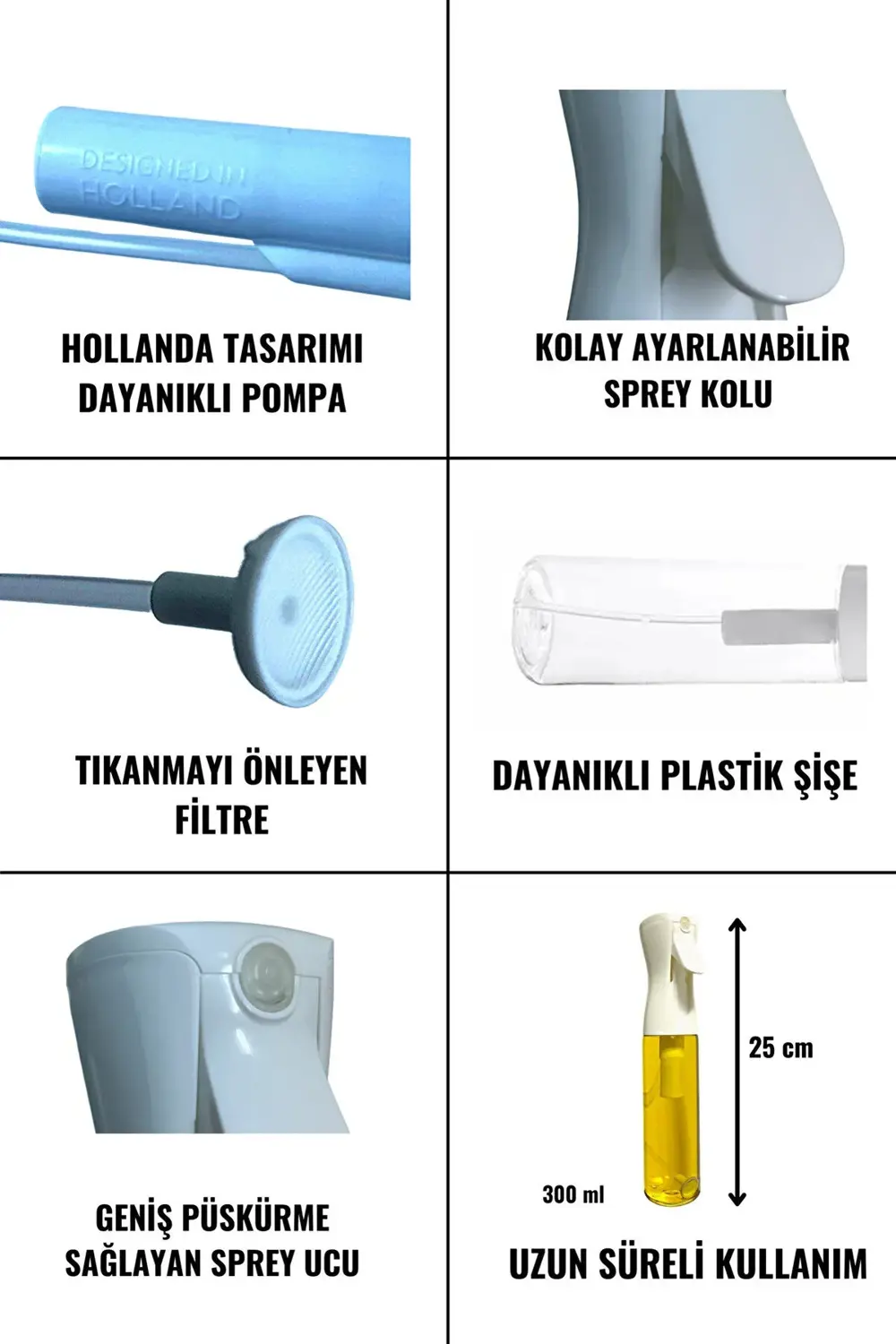 Yemeklik Yağ Spreyi Airfryer Yağdanlık Zeytinyağı Ve Limon Yağı S