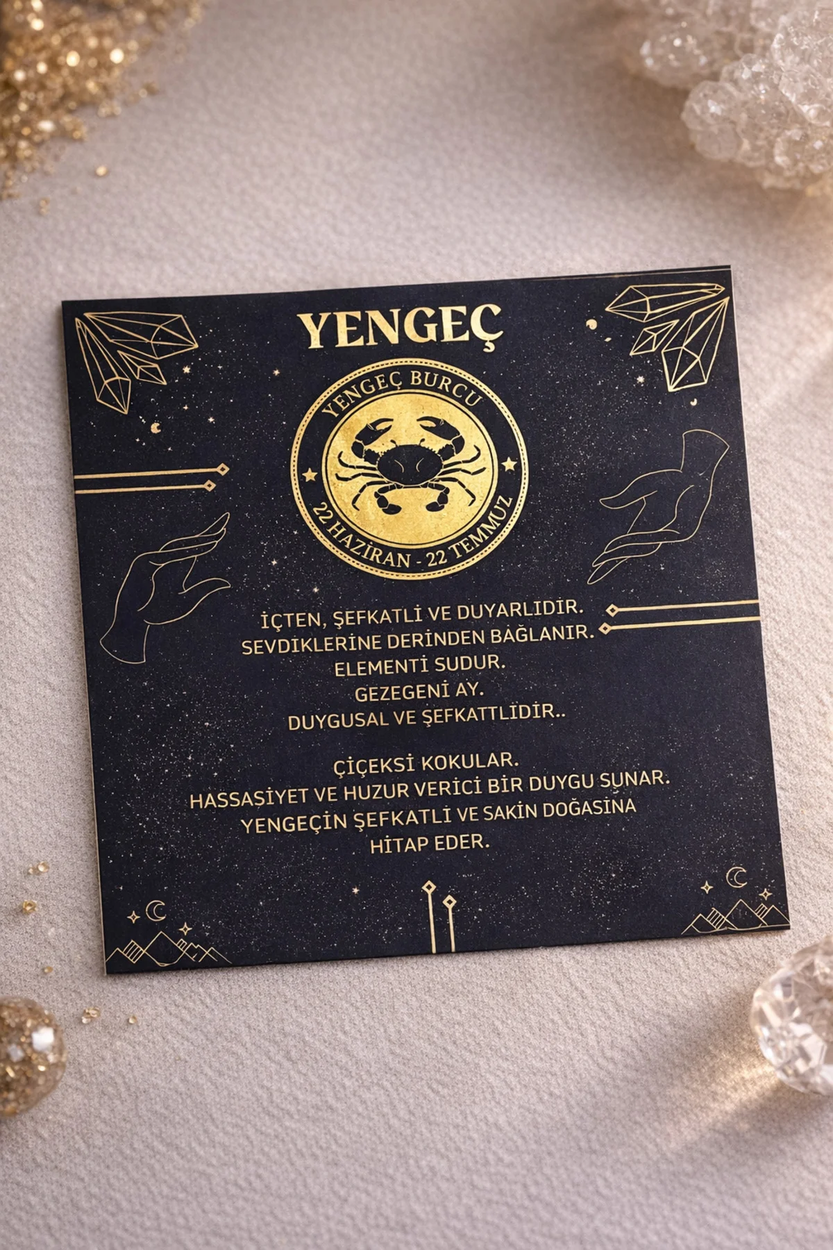 Yengeç Burç Kişiye Özel Mum Seti %100 Doğal (Soya Wax)