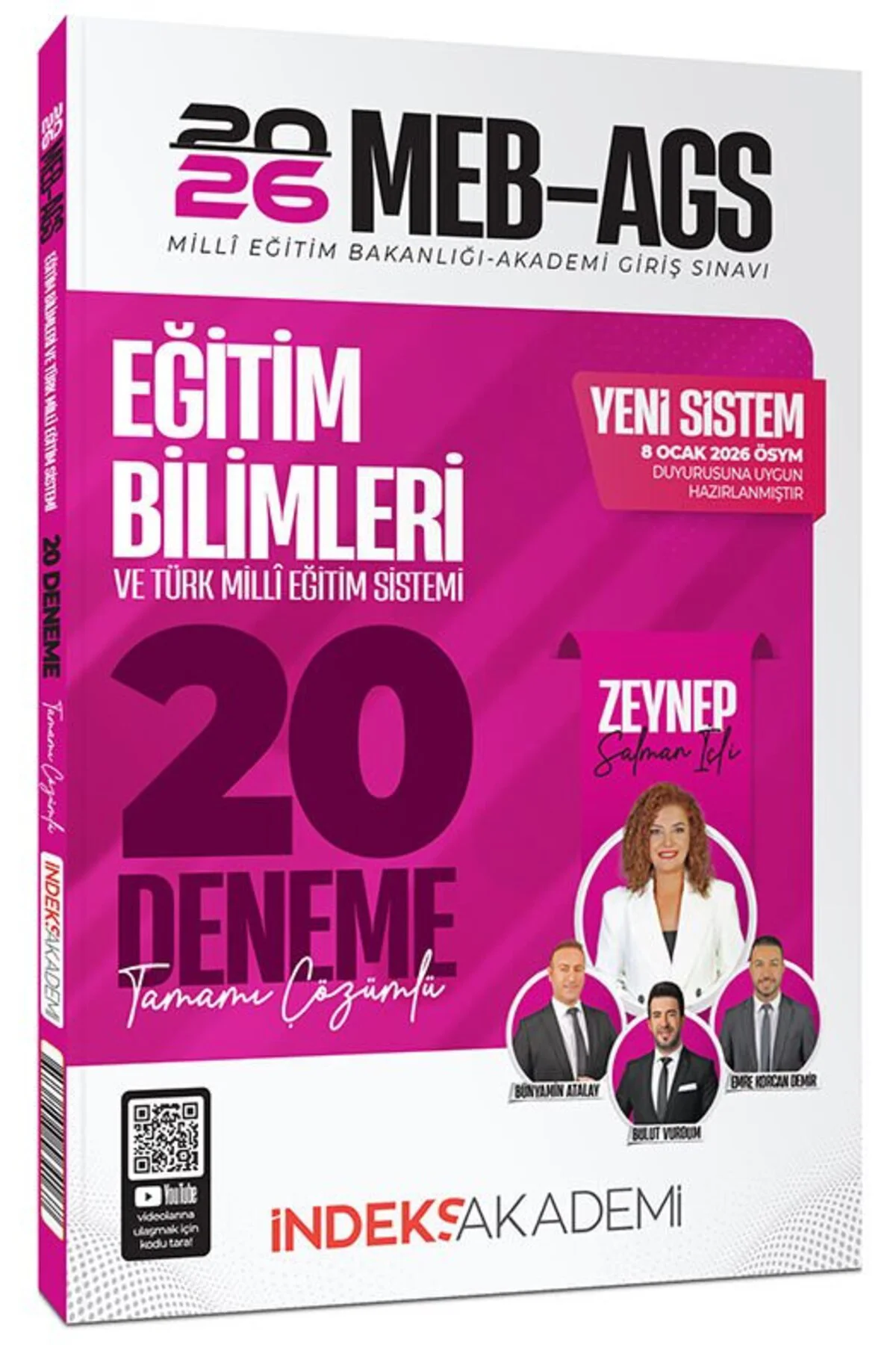 YENİ AGS - 2026 MEB-AGS Eğitim Bilimleri ve Türk Milli Eğitim Sistemi 20 Deneme Çözüm