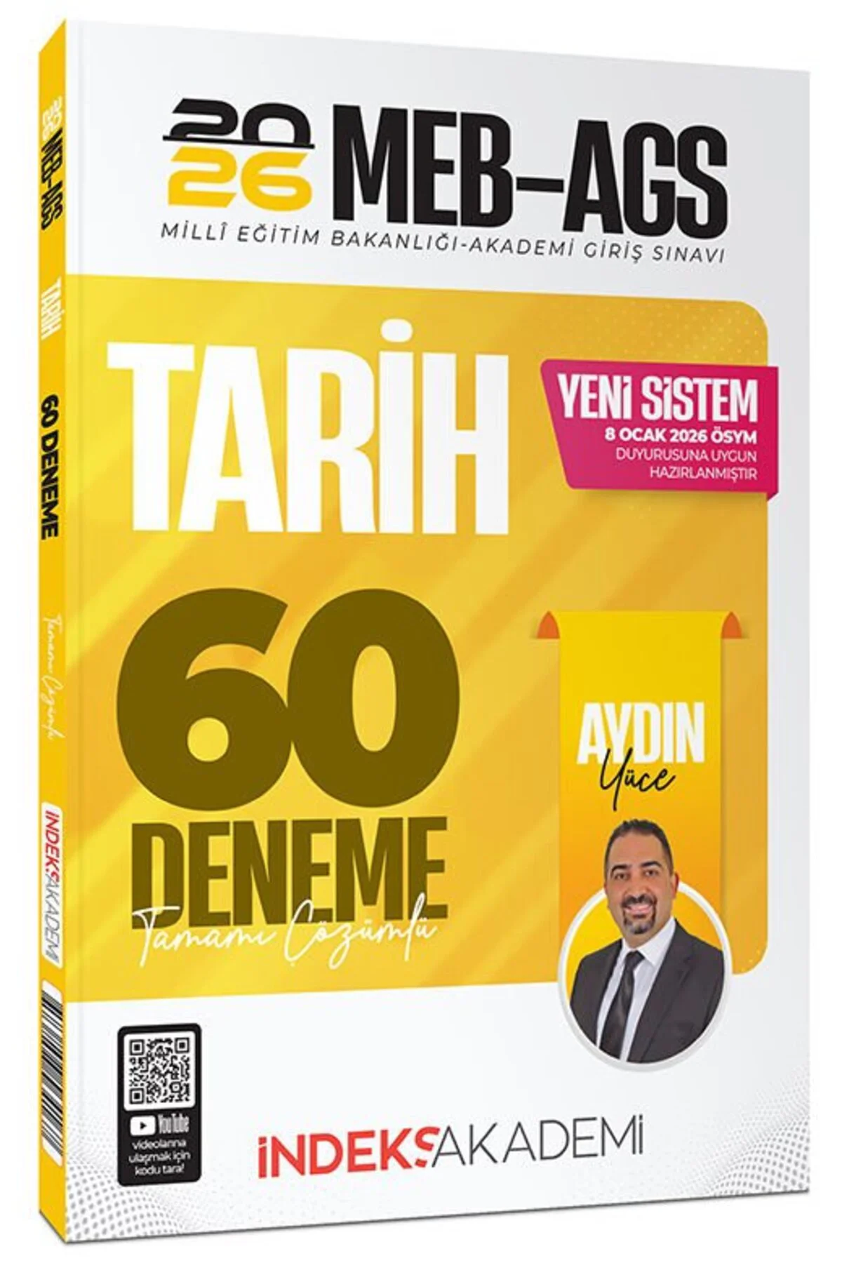 YENİ AGS - 2026 MEB-AGS Tarih 60 Deneme Çözümlü - Aydın Yüce Yayı