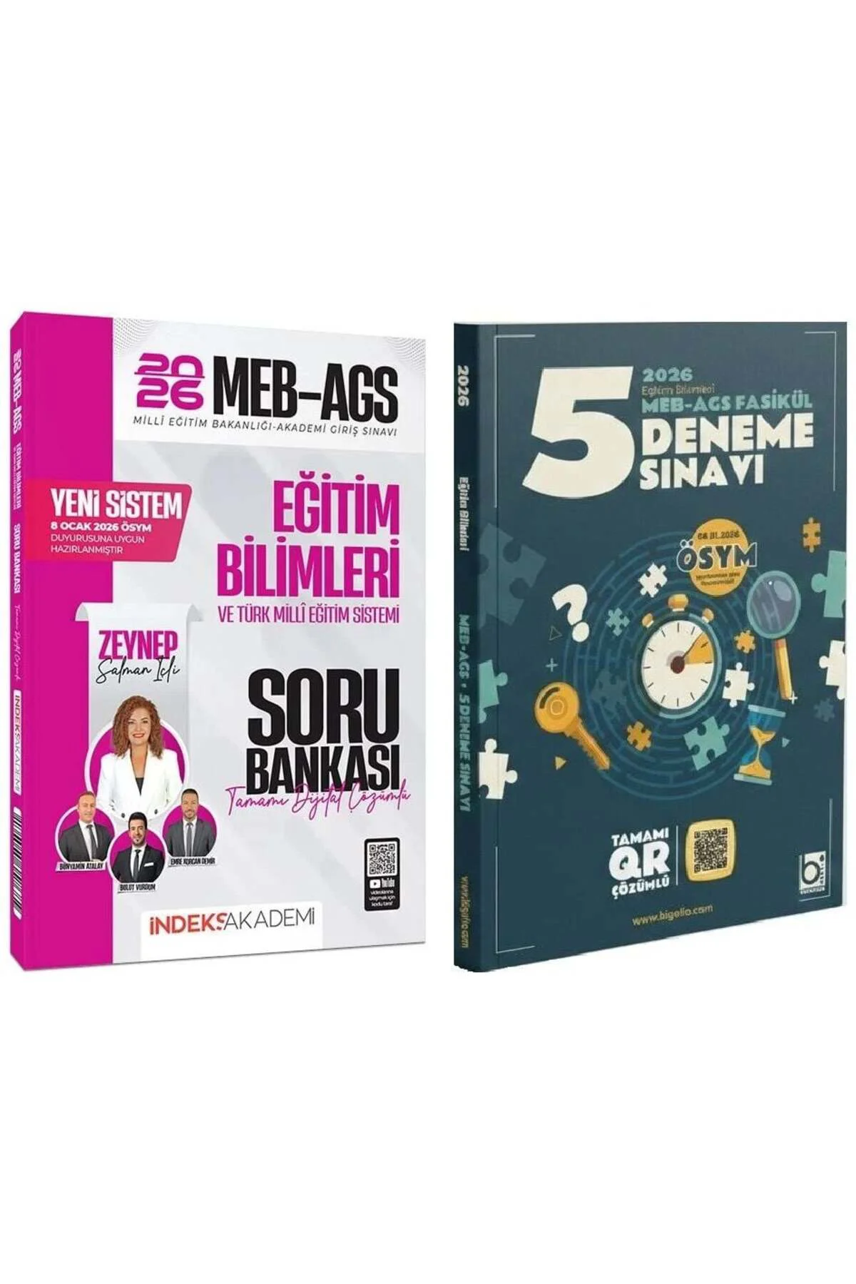 YENİ AGS - İndeks + Bigelio 2026 MEB-AGS Eğitim Bilimleri Soru Ba