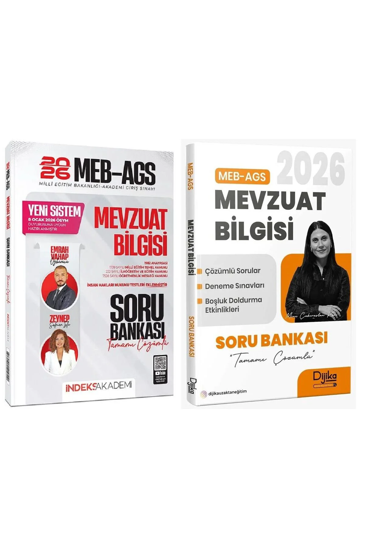 YENİ AGS - İndeks + Dijika 2026 MEB-AGS Mevzuat Bilgisi Soru Bank