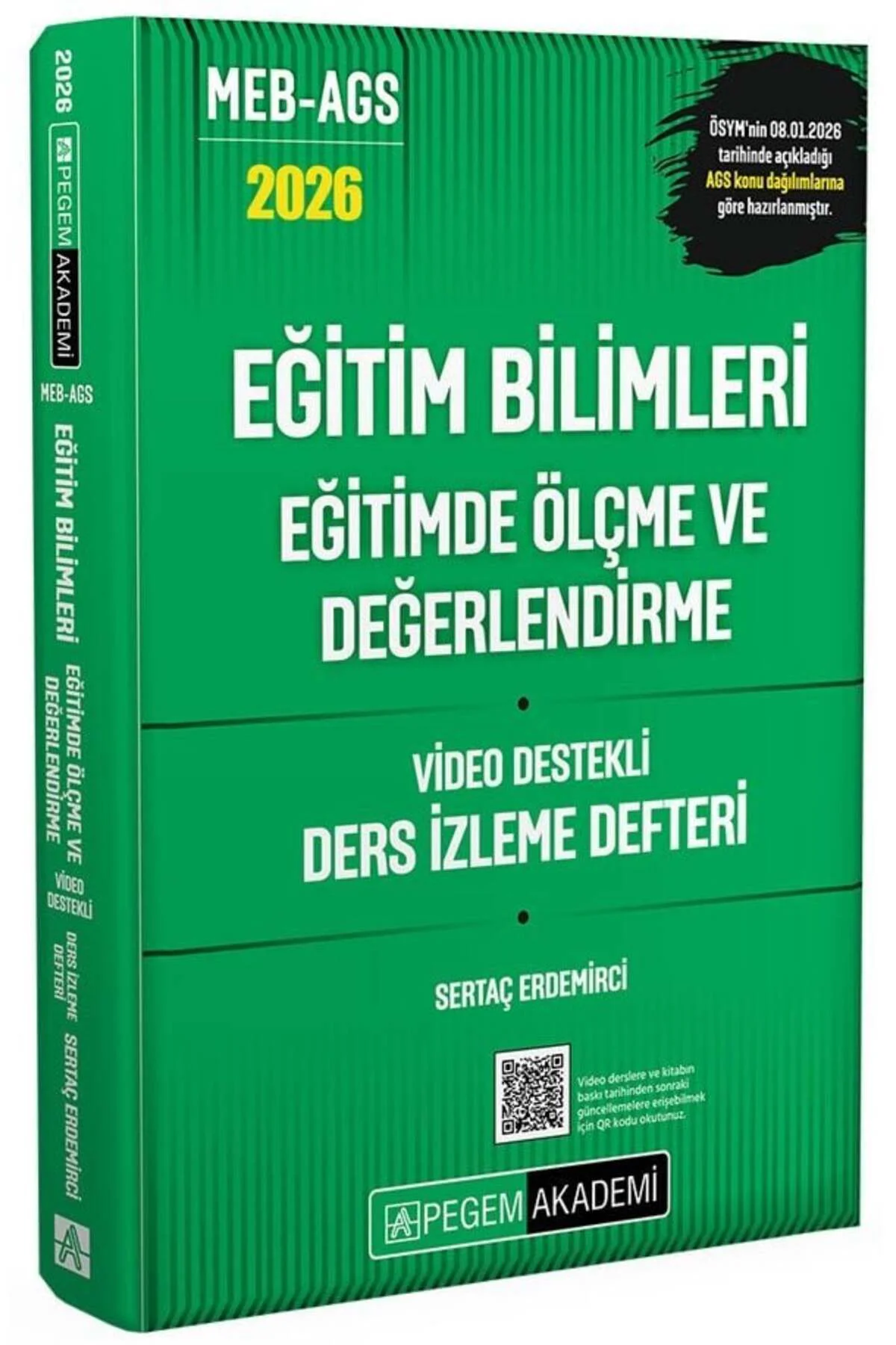 YENİ AGS - Pegem 2026 MEB-AGS Eğitim Bilimleri Ölçme ve Değerlend