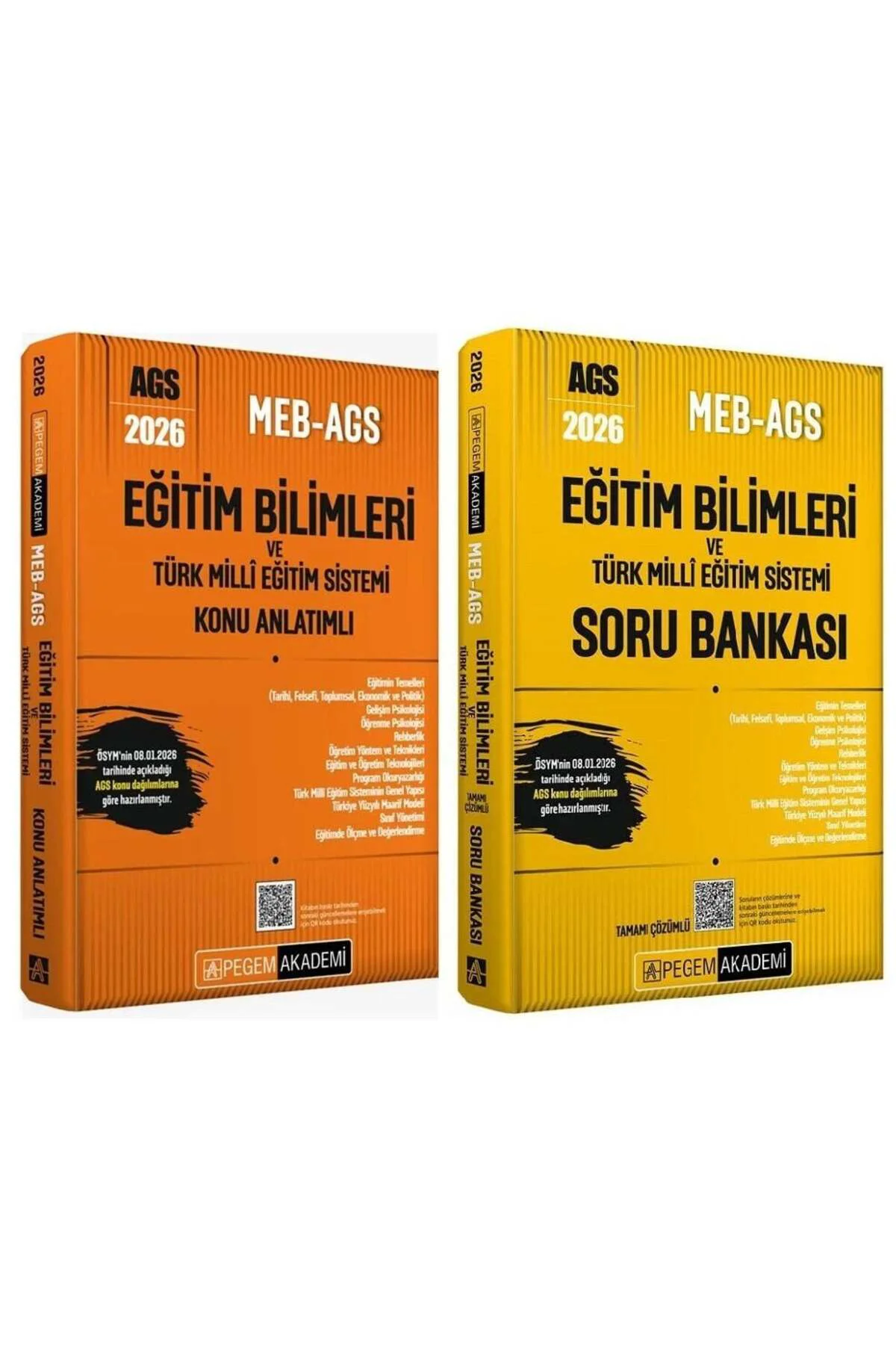 YENİ AGS - Pegem 2026 MEB-AGS Eğitim Bilimleri ve Türk Milli Eğit