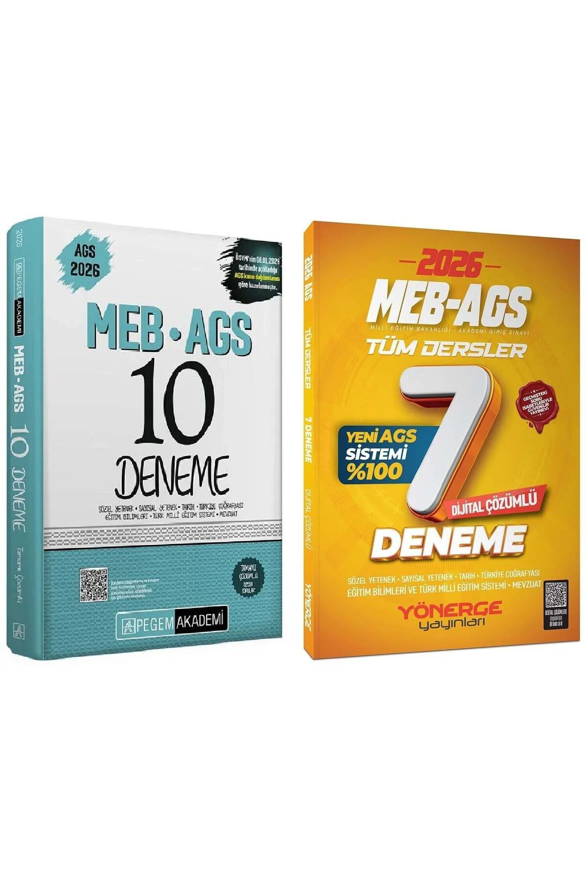 YENİ AGS - Pegem + Yönerge 2026 MEB-AGS Tüm Dersler 10 + 7 Deneme YENİ AGS - Pegem + Yönerge 2026 MEB-AGS Tüm Dersler 10 + 7 Deneme