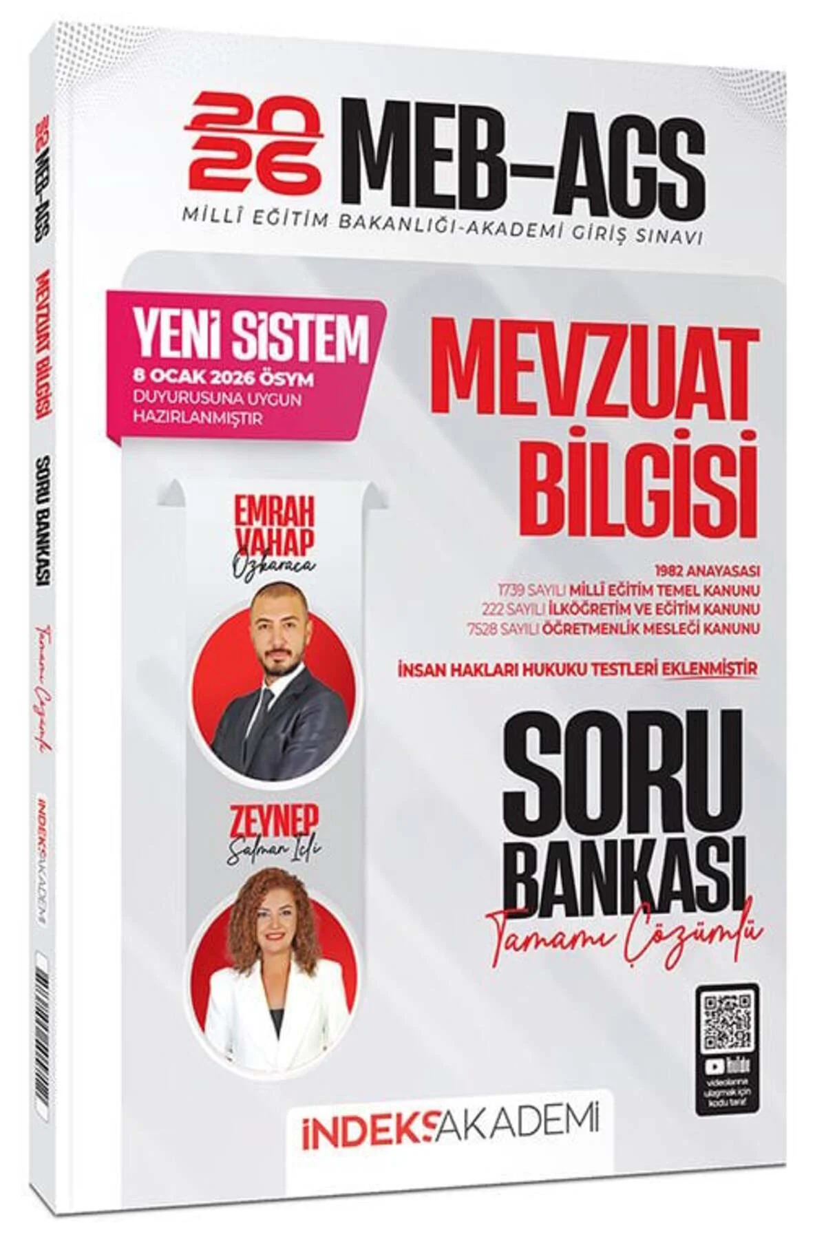 YENİ AGS SİSTEMİ - 2026 MEB-AGS Mevzuat Bilgisi Soru Bankası Çözümlü - Emrah Vahap Öz