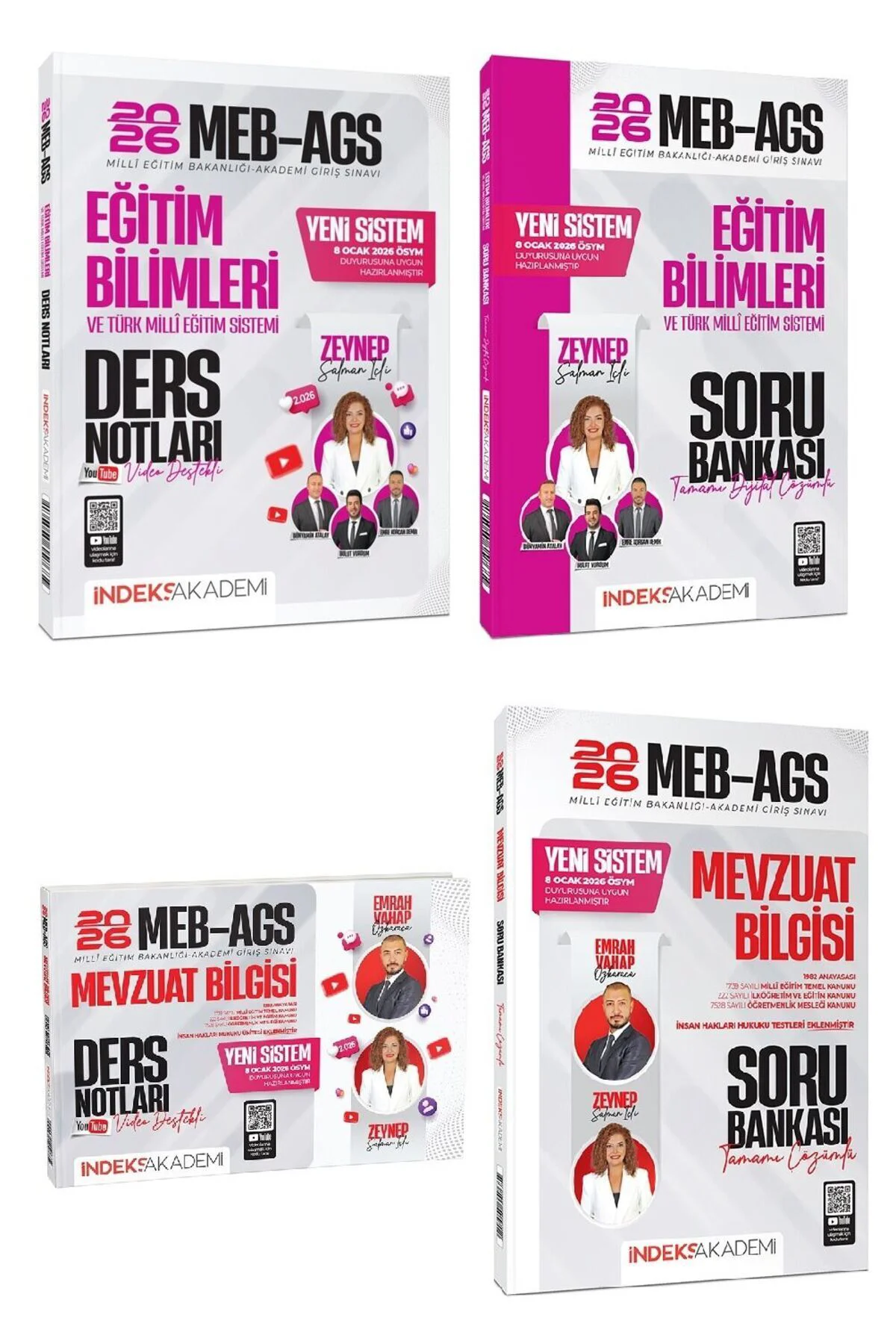 YENİ AGS SİSTEMİ - 2026 MEB-AGS Eğitim Bilimleri + Mevzuat Bilgisi Video Ders Notları