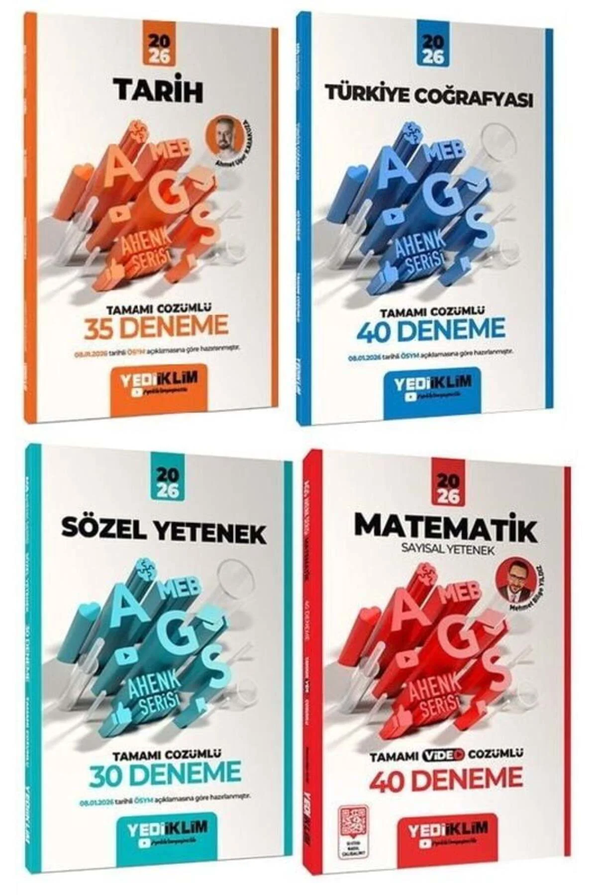 YENİ AGS - Yediiklim 2026 MEB-AGS Sözel + Sayısal Yetenek + Tarih Fiyatı, Yorumları ve Özellikleri