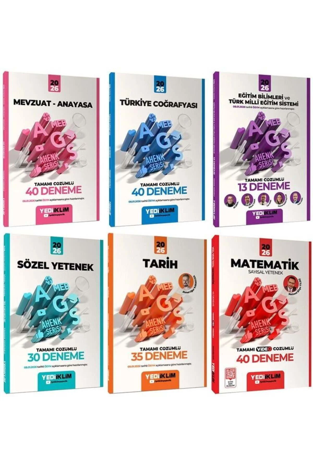 YENİ AGS - Yediiklim 2026 MEB-AGS Tüm Dersler 198 Deneme Ahenk Se