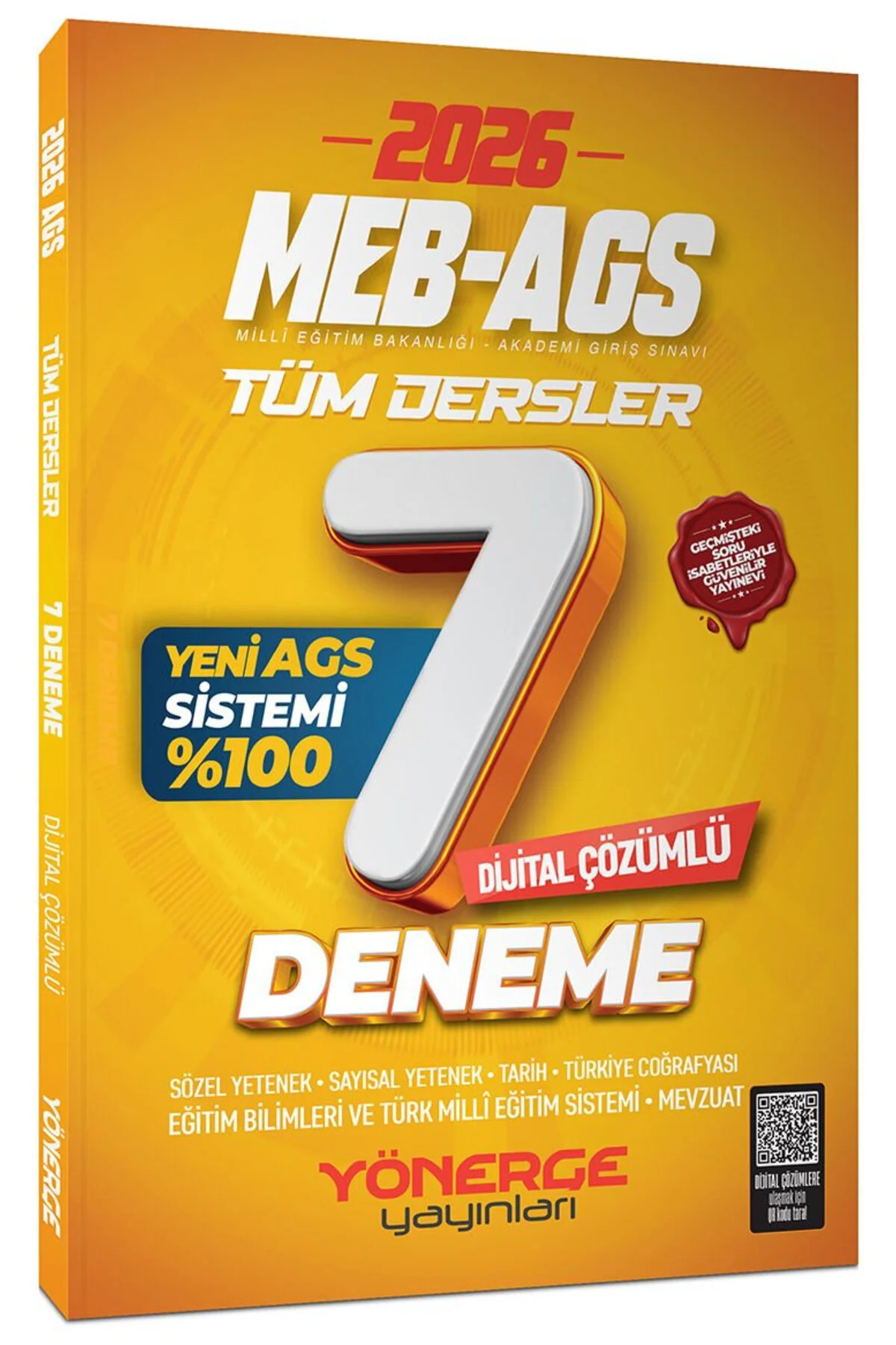 YENİ AGS - Yönerge 2026 MEB-AGS Tüm Dersler 7 Deneme Çözümlü