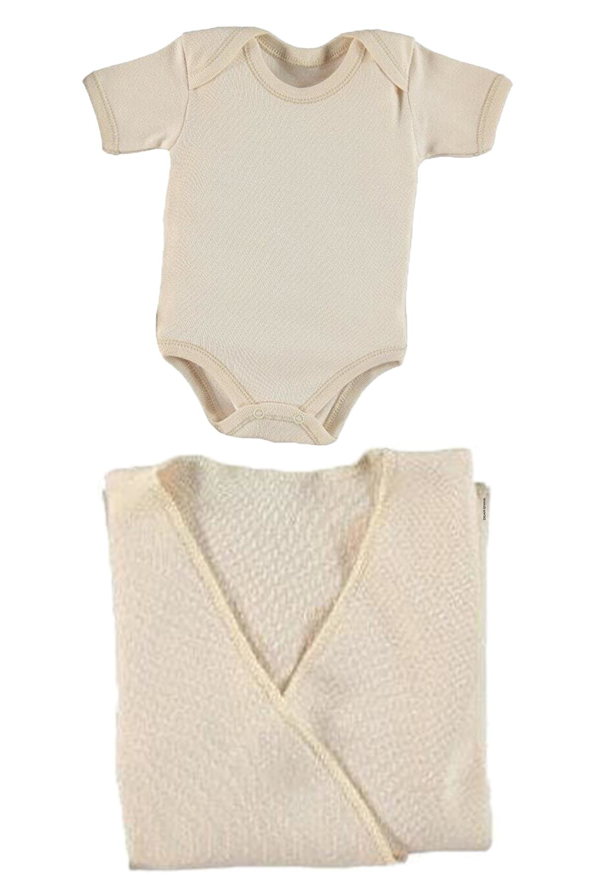 İpeksi Baby Yeni Doğan Erkek Kız Bebek Zıbın Seti 8'Li Organik 0-4 Ay Hastane