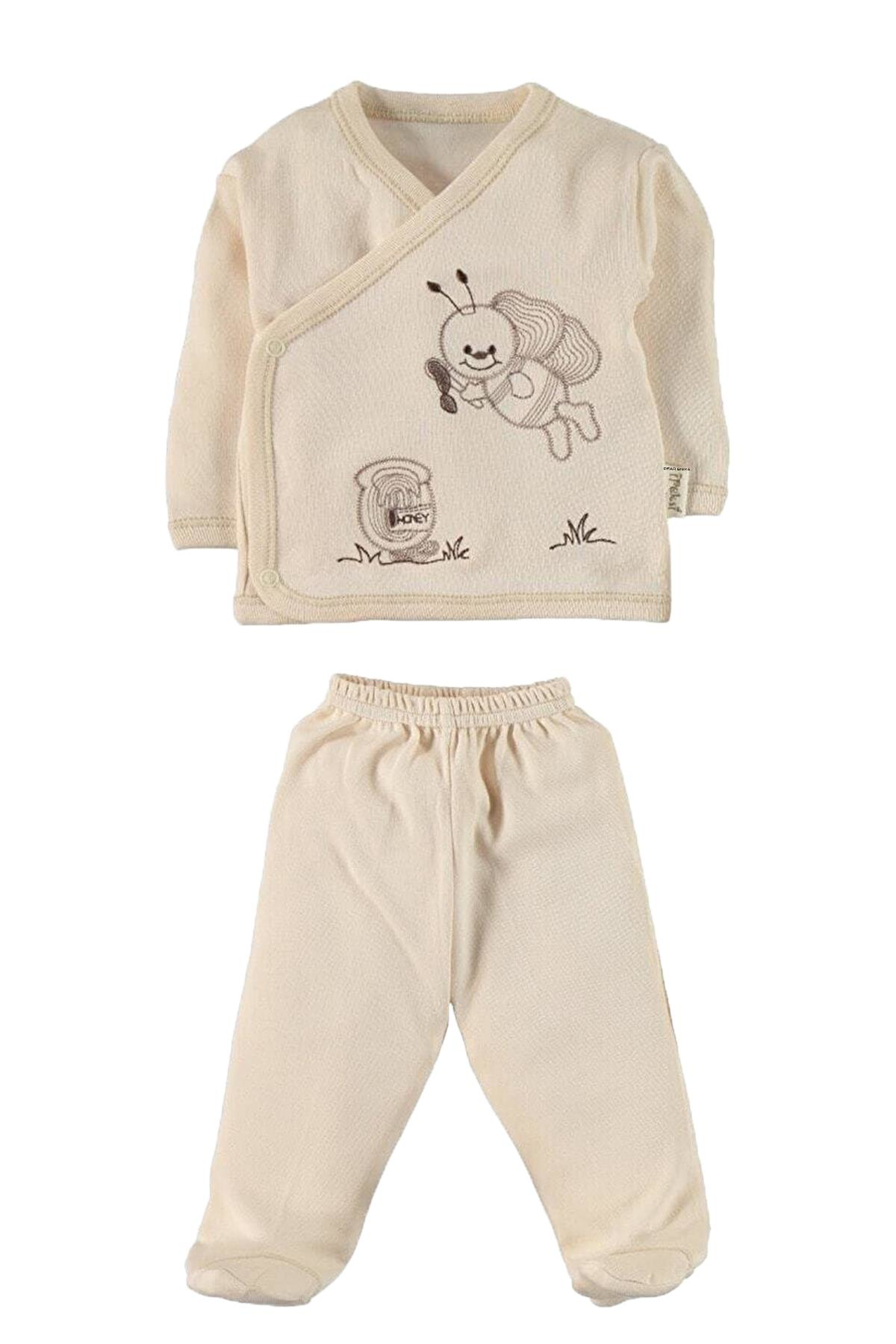 İpeksi Baby Yeni Doğan Erkek Kız Bebek Zıbın Seti 8'Li Organik 0-4 Ay Hastane