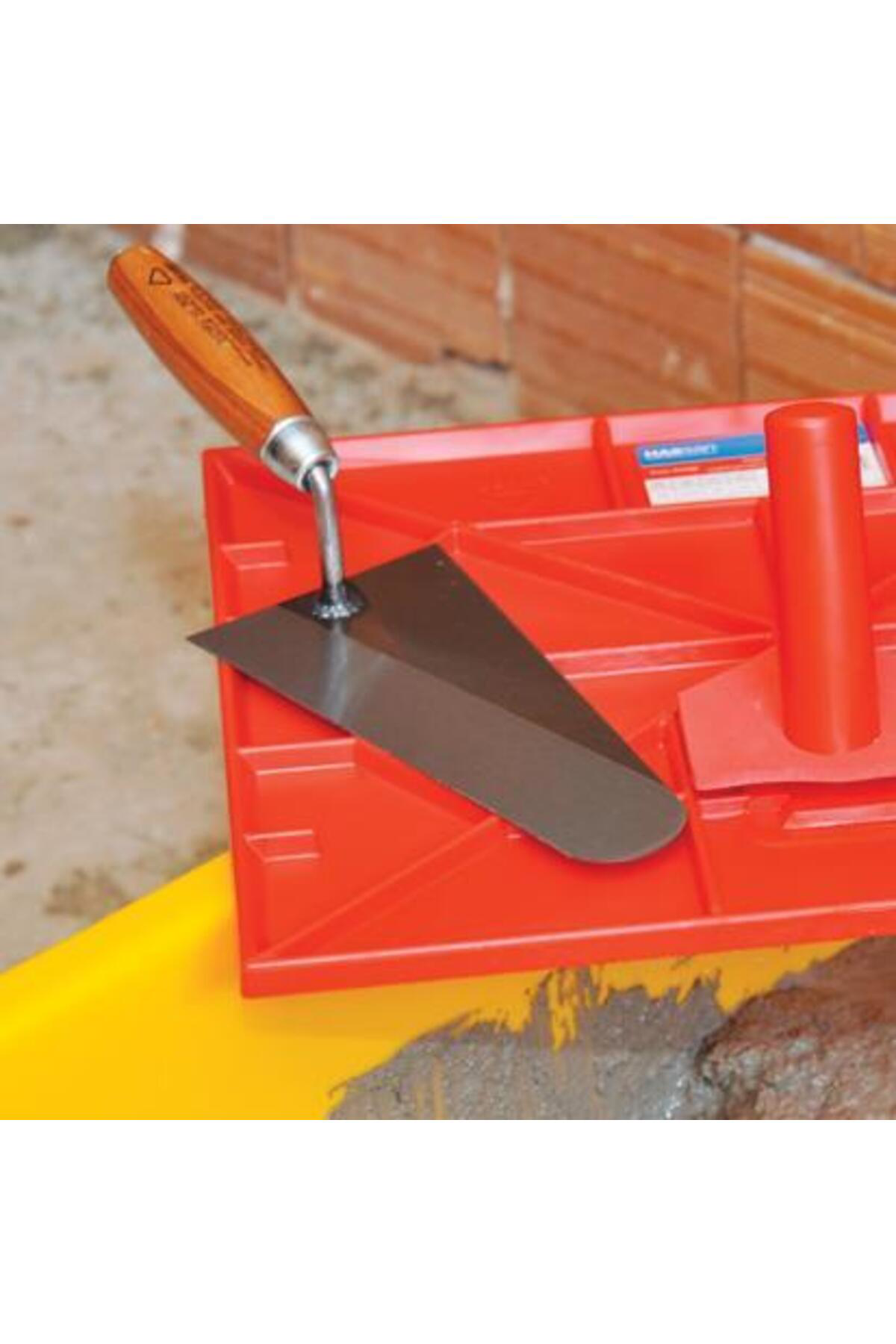 Dekor Yeni Estevia Clez  062 Ahşap Saplı Sıvacı Malası 22 Cm Compa