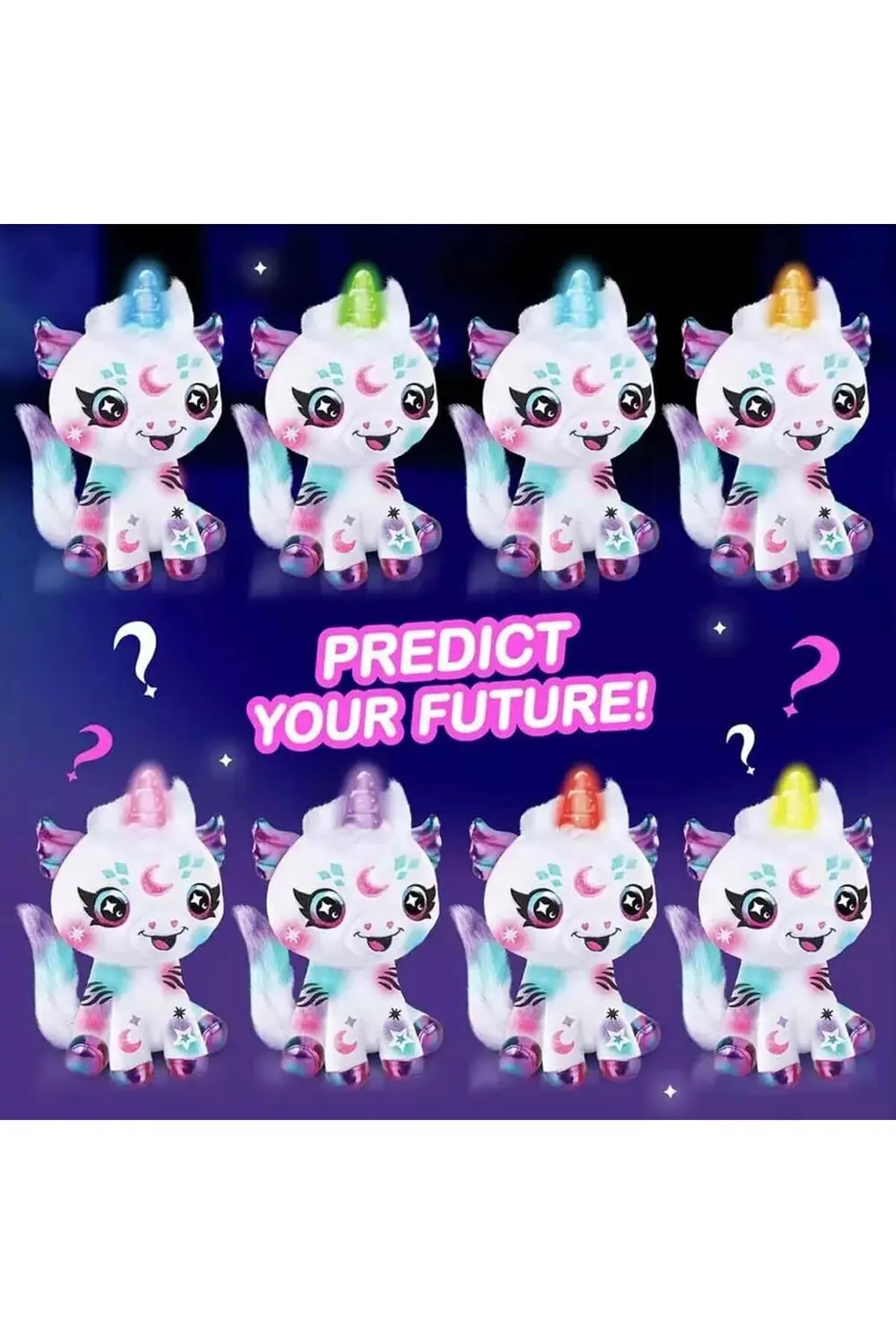 Yeni Estevia Urg 45529 Işıklı Airbrush Peluş Cosmic Unicorn Hobi