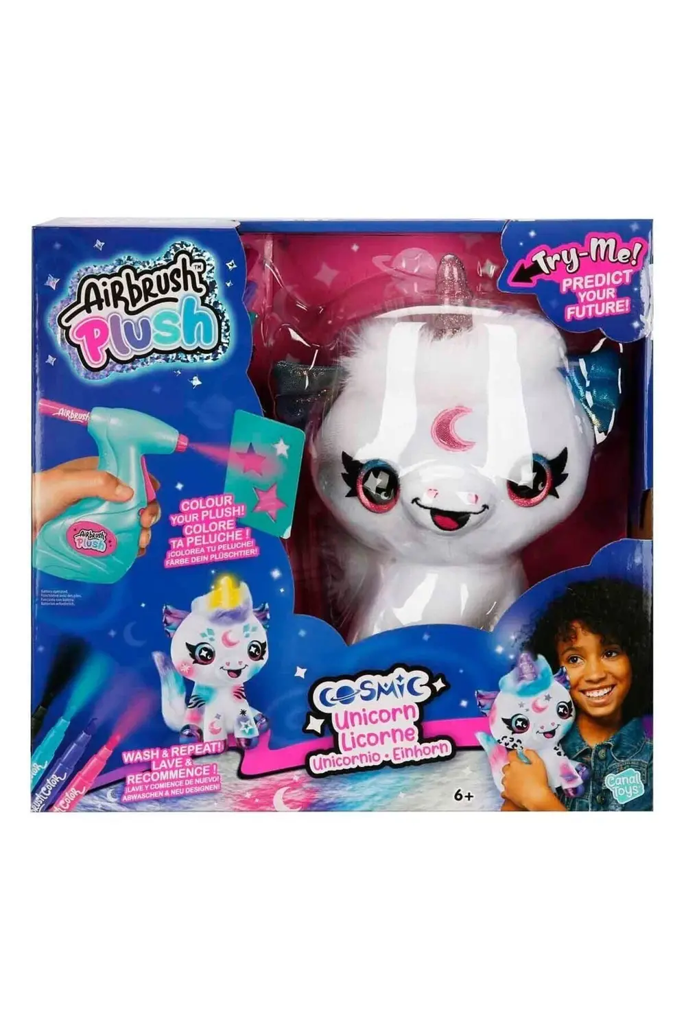 Yeni Estevia Urg 45529 Işıklı Airbrush Peluş Cosmic Unicorn Hobi