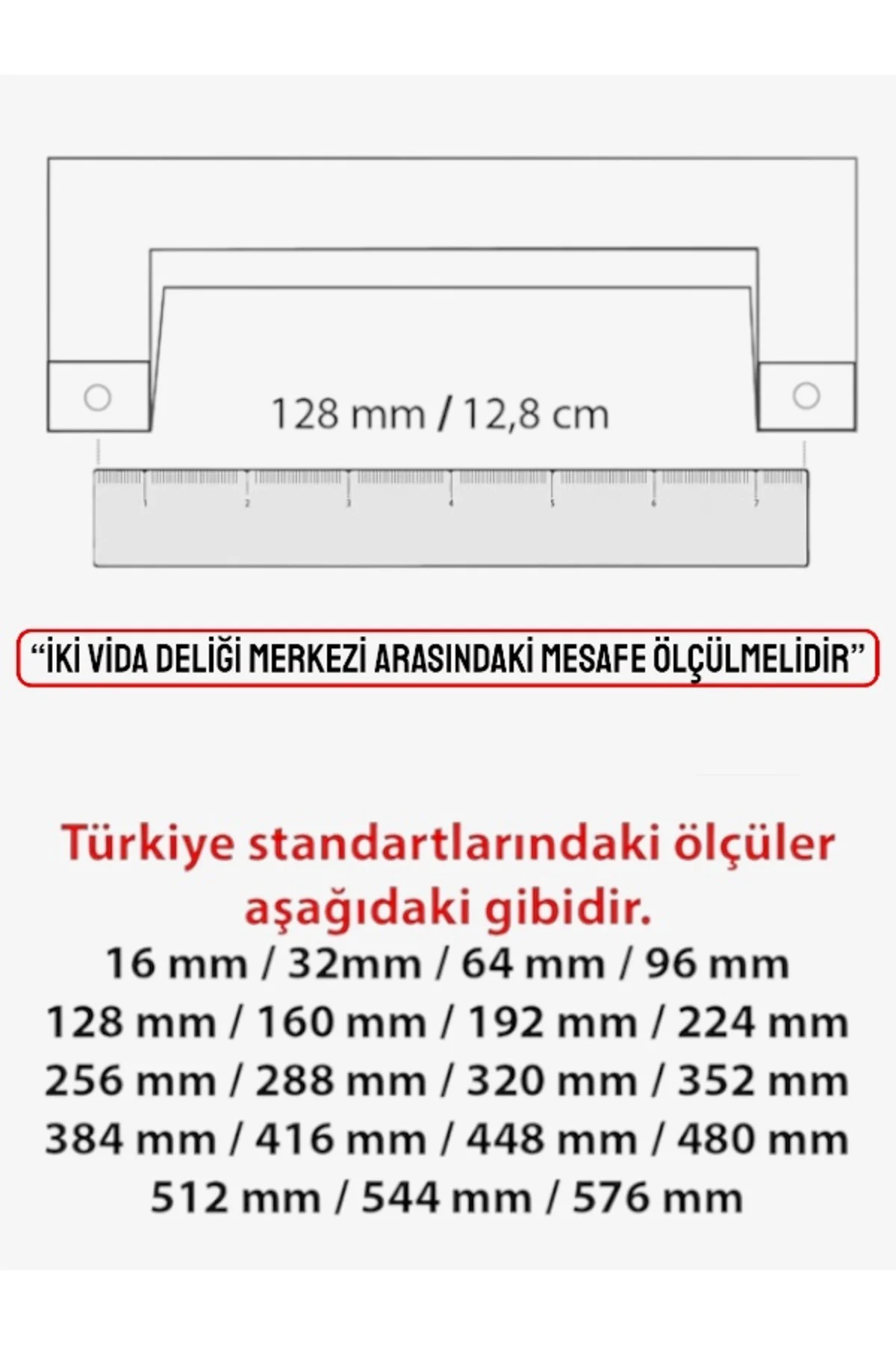 YENİ GANA SİYAH 160 MM Çekmece Mutfak Dolap Kulpu Kulp Lüx Premiu