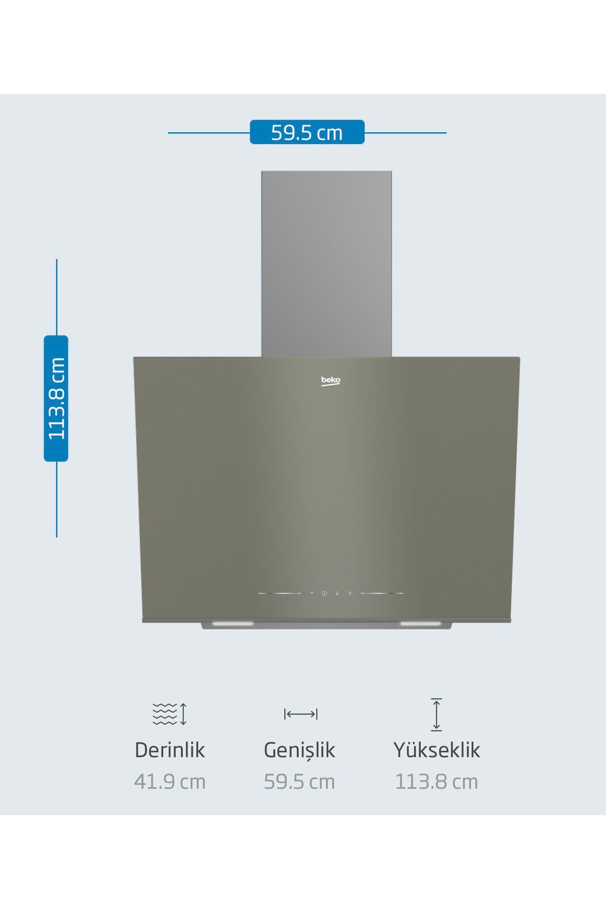 Beko Yeni Gri Cam Avantaj Set - 3’Lü Ankastre Set (Firin + Ocak + Davl