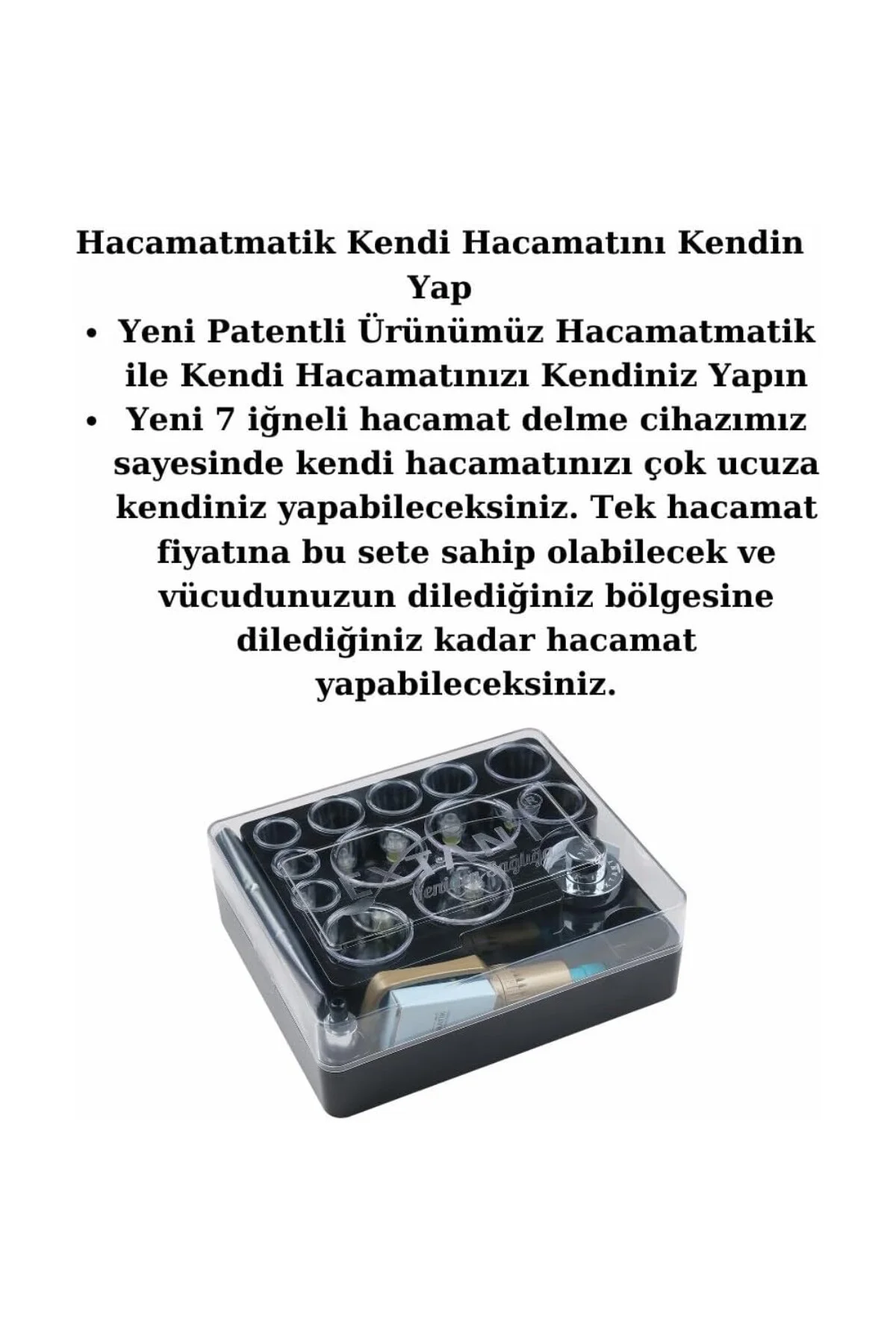 Yeni Hacamatmatik Kendi Hacamatını Kendin Yap Hacamat Seti