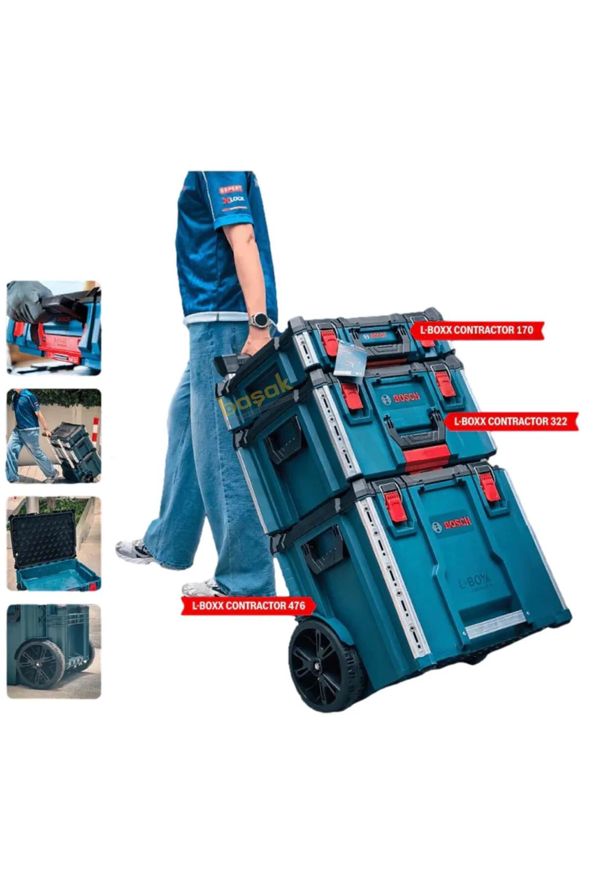 Yeni L-BOXX Contractor Tekerlekli 3'lü Takım Çantası Seti 1600A03 Fiyatı, Yorumları ve Özellikleri
