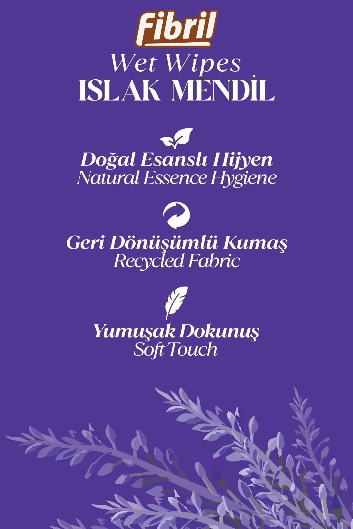 Yeni Lavanta Kokulu Islak Mendil 3x90 Pk 270 Yprk Doğal esans , geri dönüştürülebilir kumaş Fiyatı, Yorumları ve Özellikleri