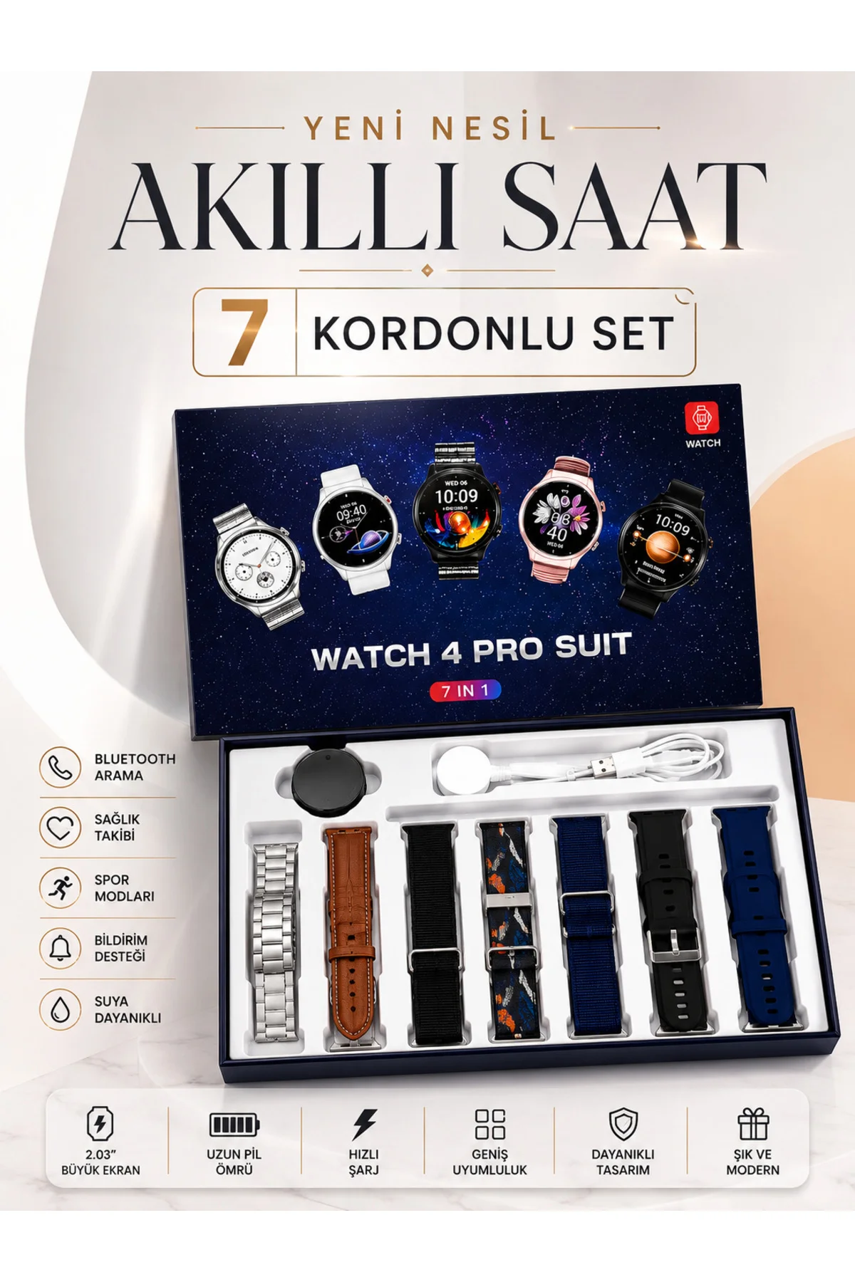 Yeni Model Akıllı Saat Bluetooth Bağlantılı NFC ve GPS Uyumlu Yeni Model Akıllı Saat Bluetooth Bağlantılı NFC ve GPS Uyumlu