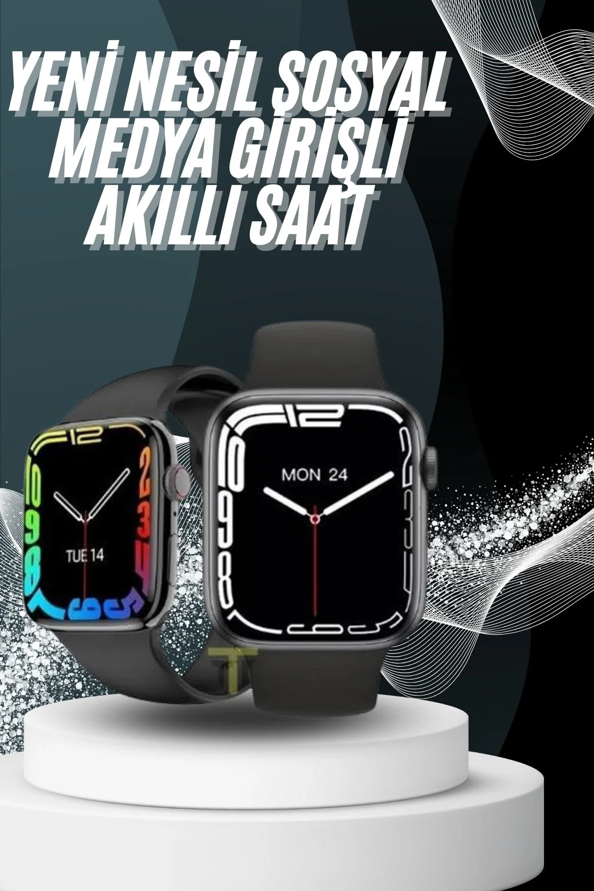 Yeni Model Akıllı Saat Dokunmatik Ekran Unisex Amoled Ekran 44 mm Yeni Model Akıllı Saat Dokunmatik Ekran Unisex Amoled Ekran 44 mm