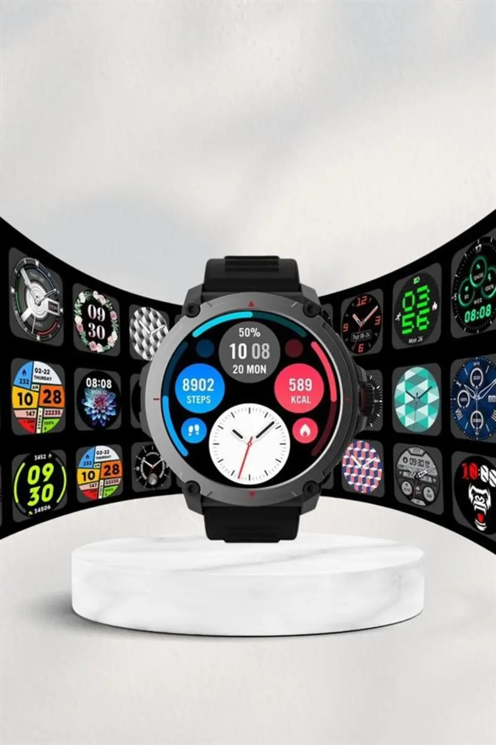 Yeni Model Akıllı Saat GPS Uyumlu Uyku ve Sağlık Takibi Sesli Gör