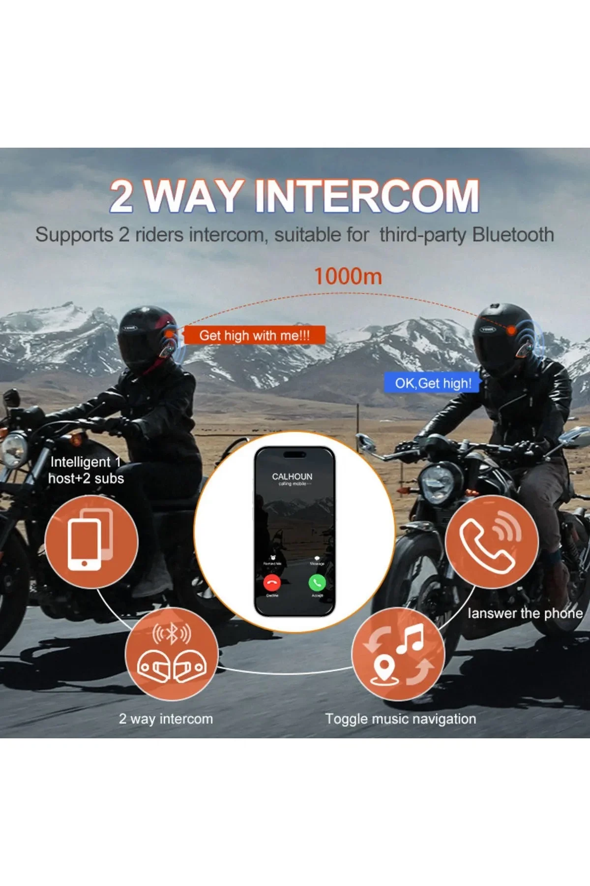 Yeni Model Y80-2x Motosiklet İntercom 2 Kişilik Bağlantı Rgb Işıklı Bluetooth Kulaklık Seti Fiyatı, Yorumları ve Özellikleri
