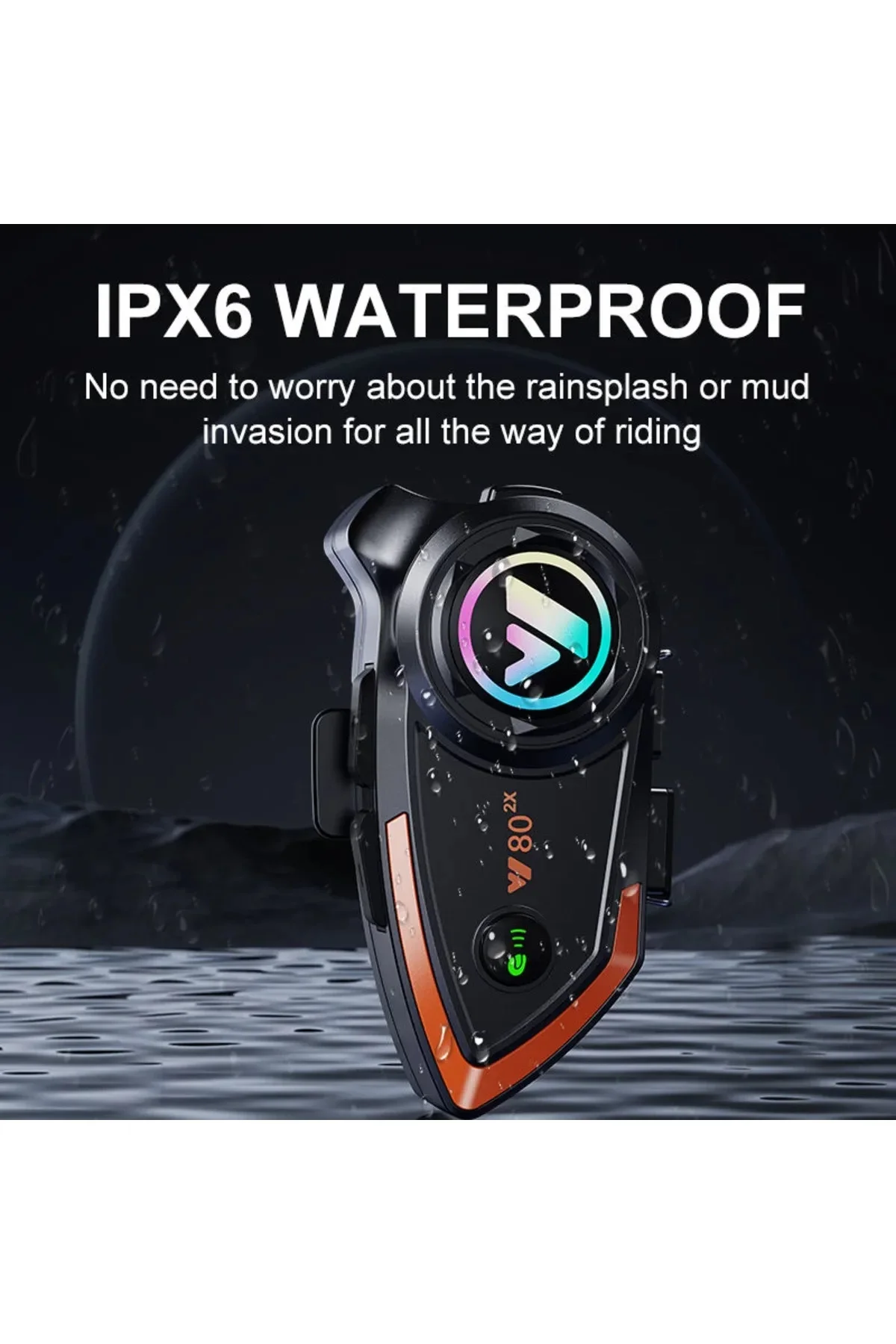 Yeni Model Y80-2x Motosiklet İntercom 2 Kişilik Bağlantı Rgb Işıklı Bluetooth Kulaklık Seti Fiyatı, Yorumları ve Özellikleri
