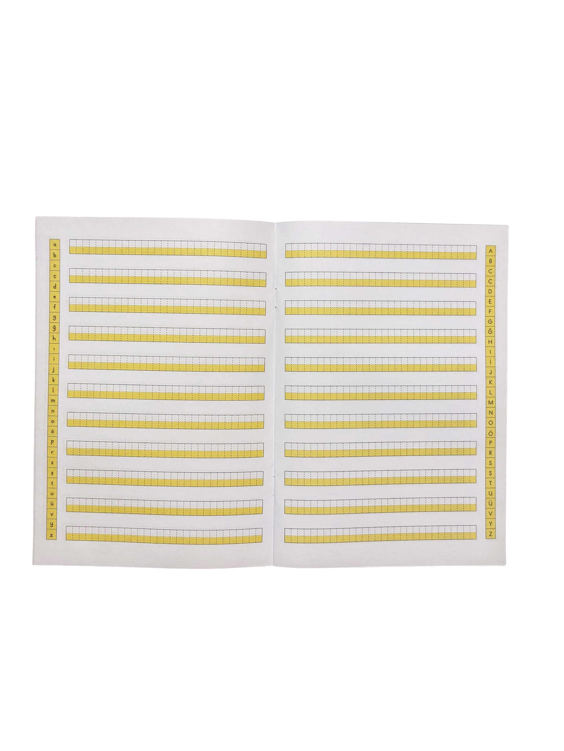 Yeni Müfradat Dik Kılavuz Çizgili Güzel Yazı Defteri Orta Boy 16.